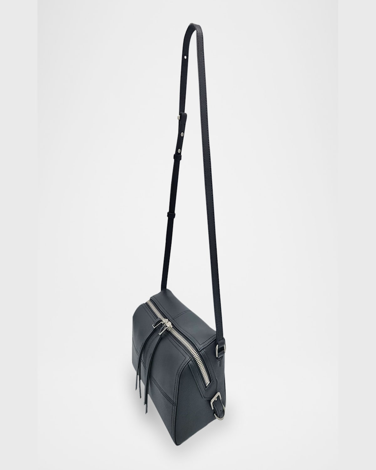 Shop Oryany Diner Medium Leather Crossbody Bag In Black