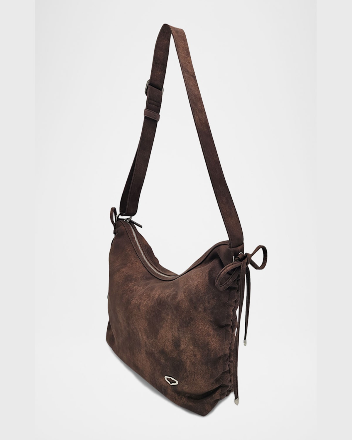 ORYANY RUSTY LARGE DISTRESSED CANVAS SHOULDER BAG 