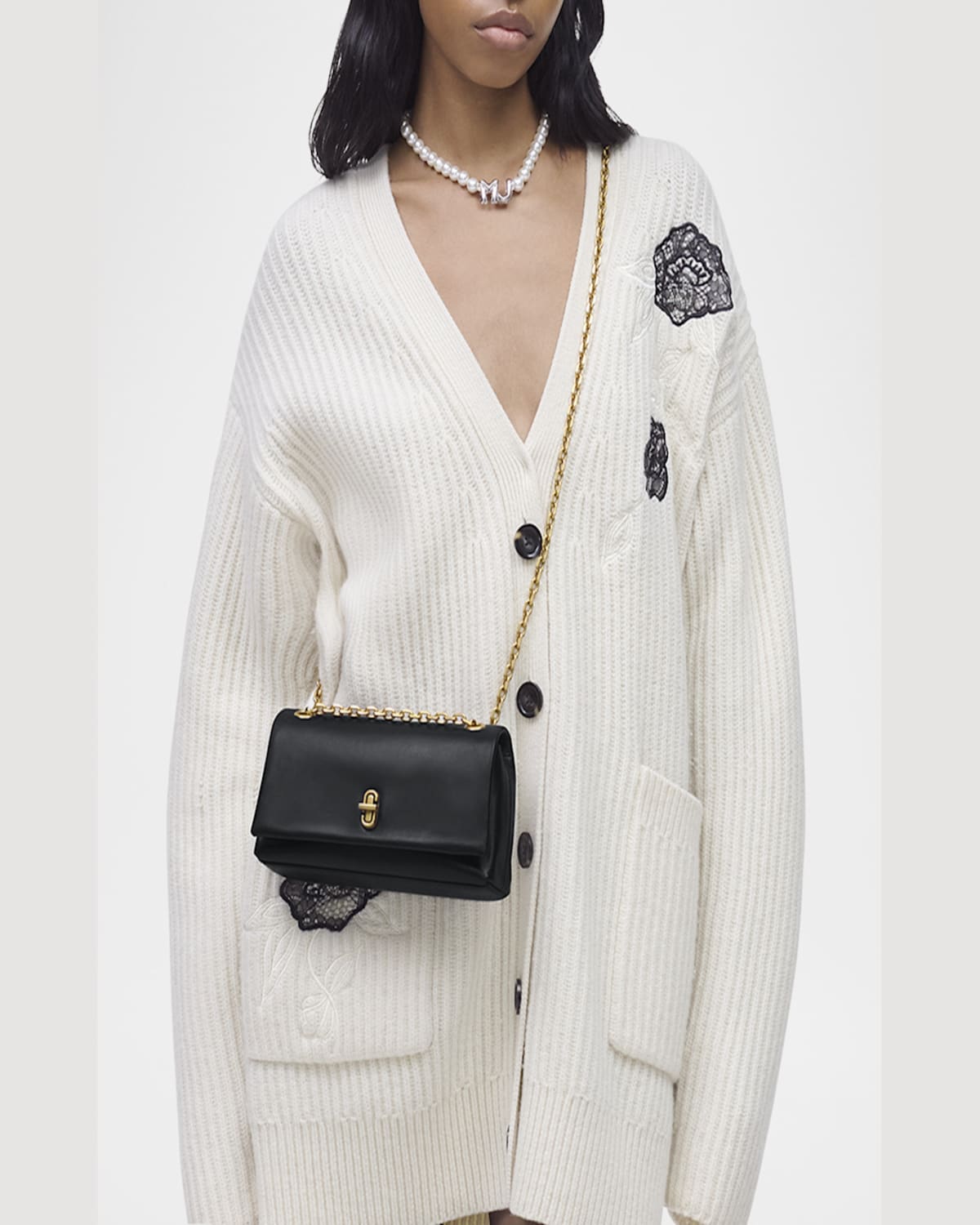 Marc Jacobs The Dual Chain Mini Bag In Black