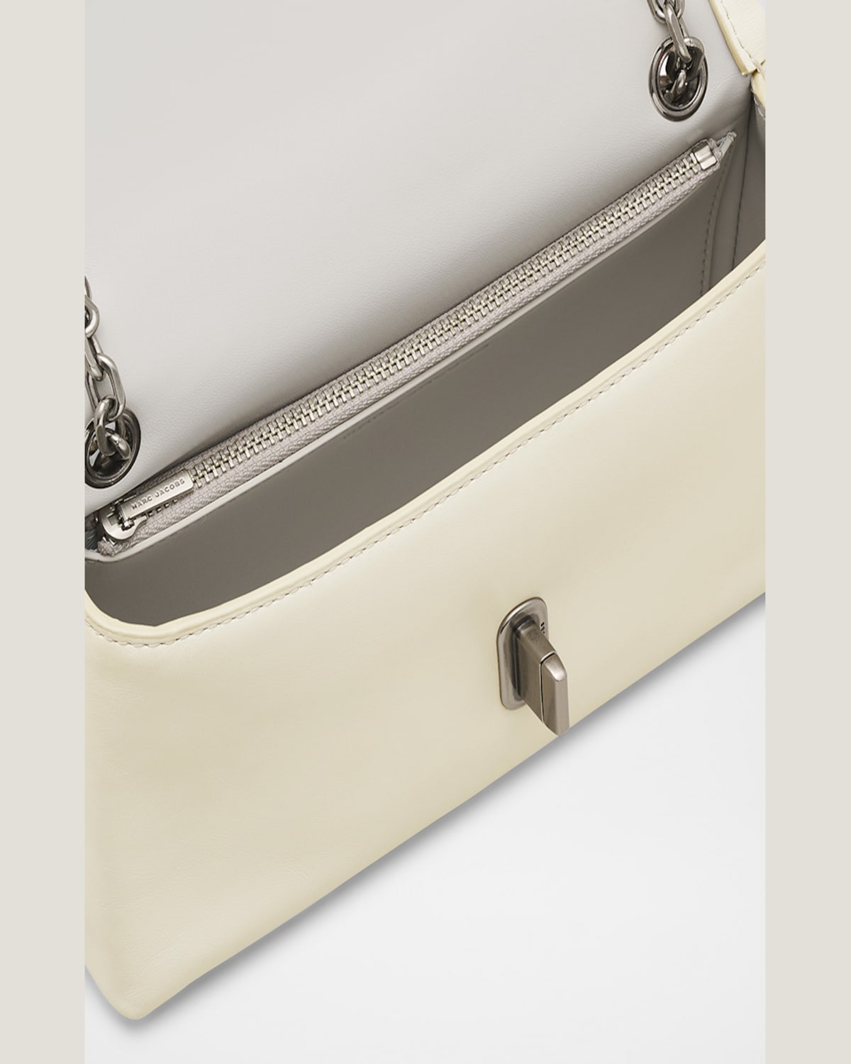 Marc Jacobs The Dual Chain Mini Bag In Cloud White