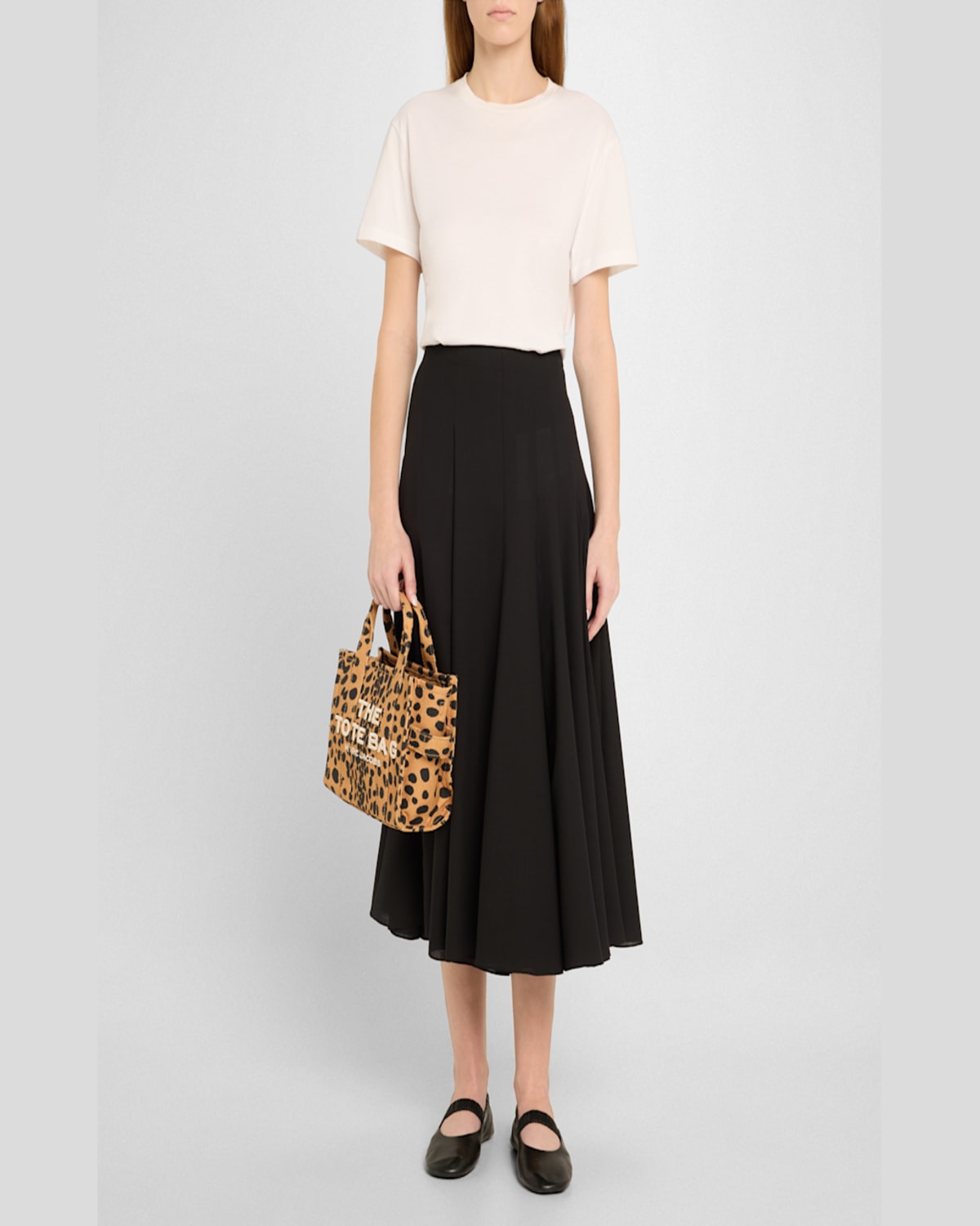 Marc Jacobs The Cheeta Cotton Tote Bag With Animal Print In Cheetah