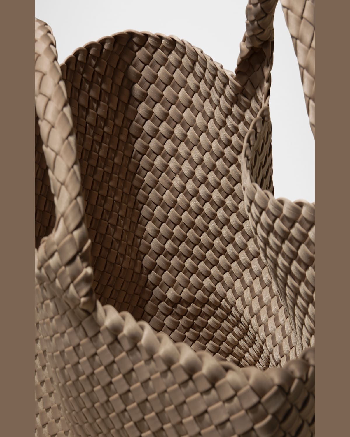 Naghedi Womens Cashmere St. Barths Medium Woven Tote Bag In Cashmere