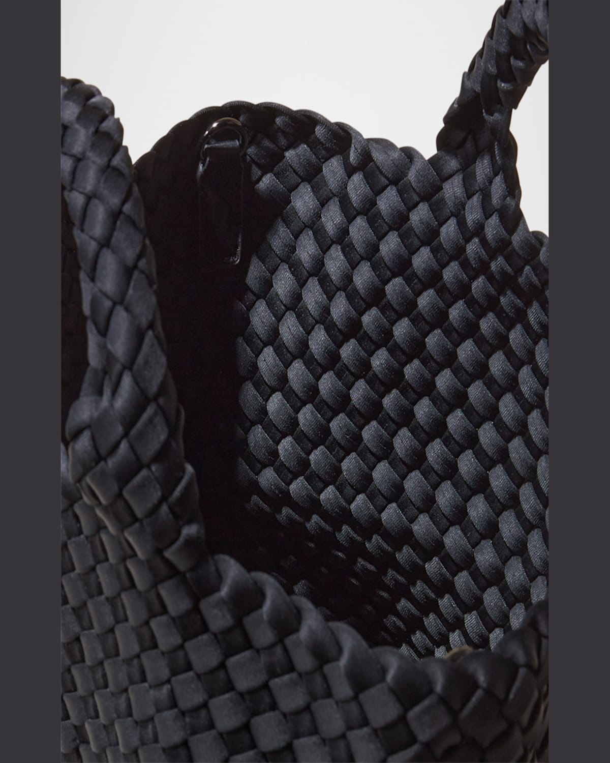 Naghedi St. Barths Small Woven Tote Bag In Onyx