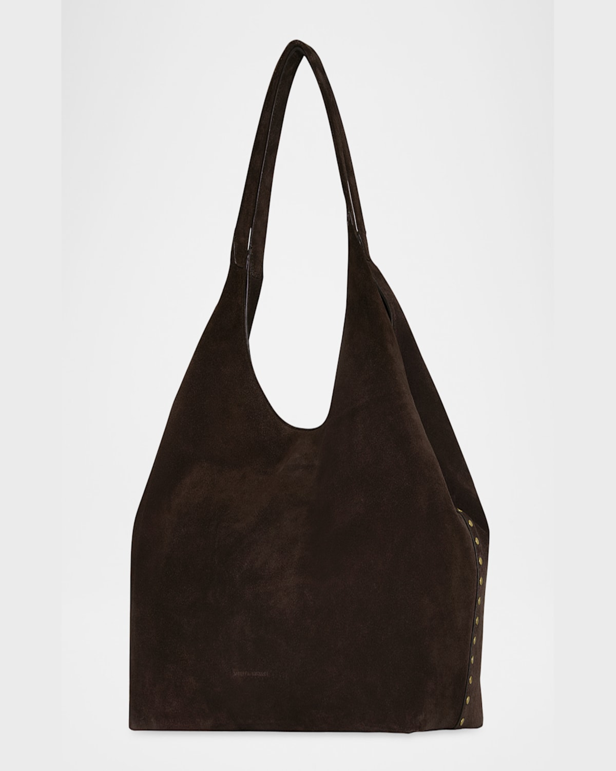 Rebecca Minkoff Darren Signature Suede Shoulder Bag In Fondant