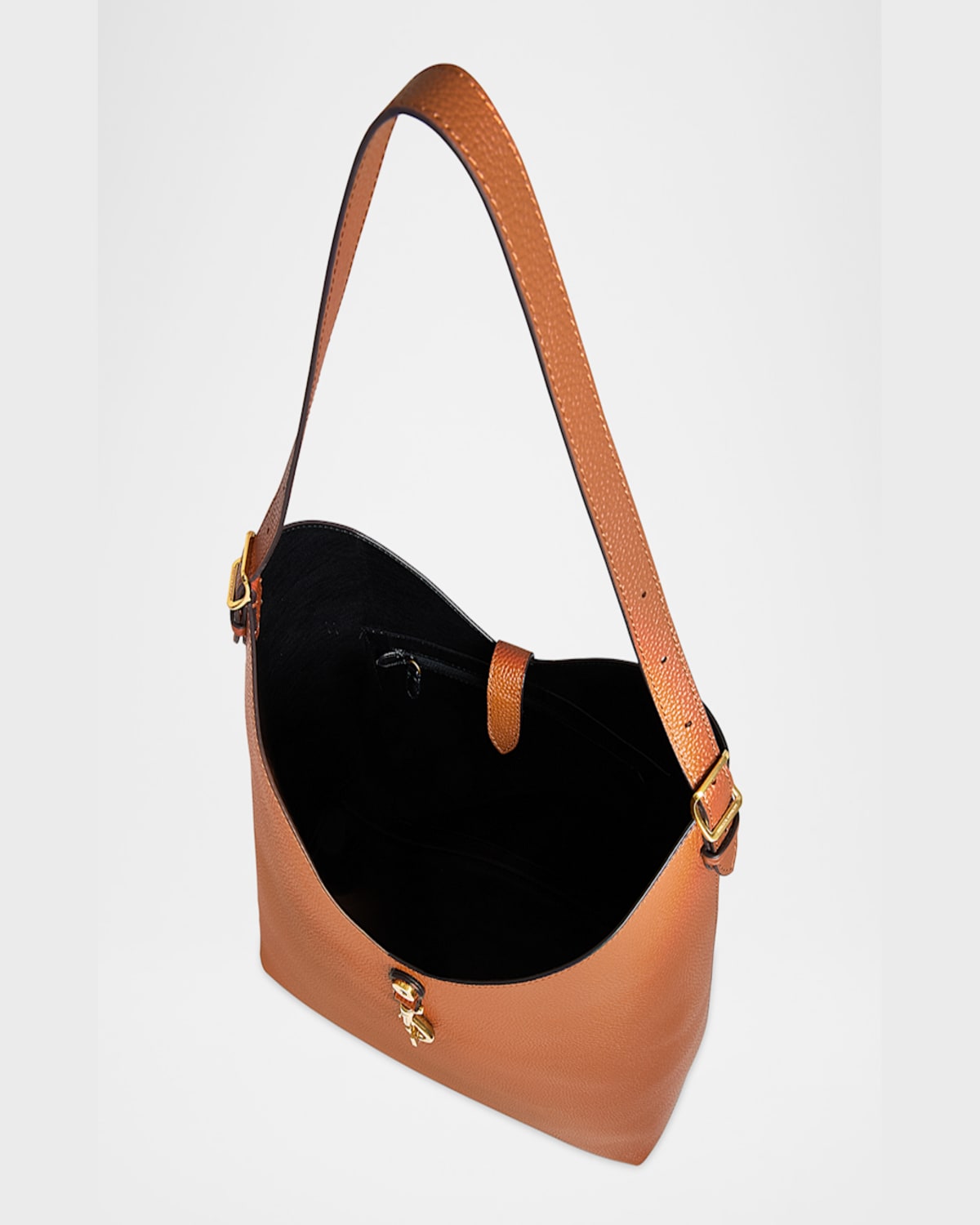 Rebecca Minkoff Megan Leather Hobo Bag In Caramello