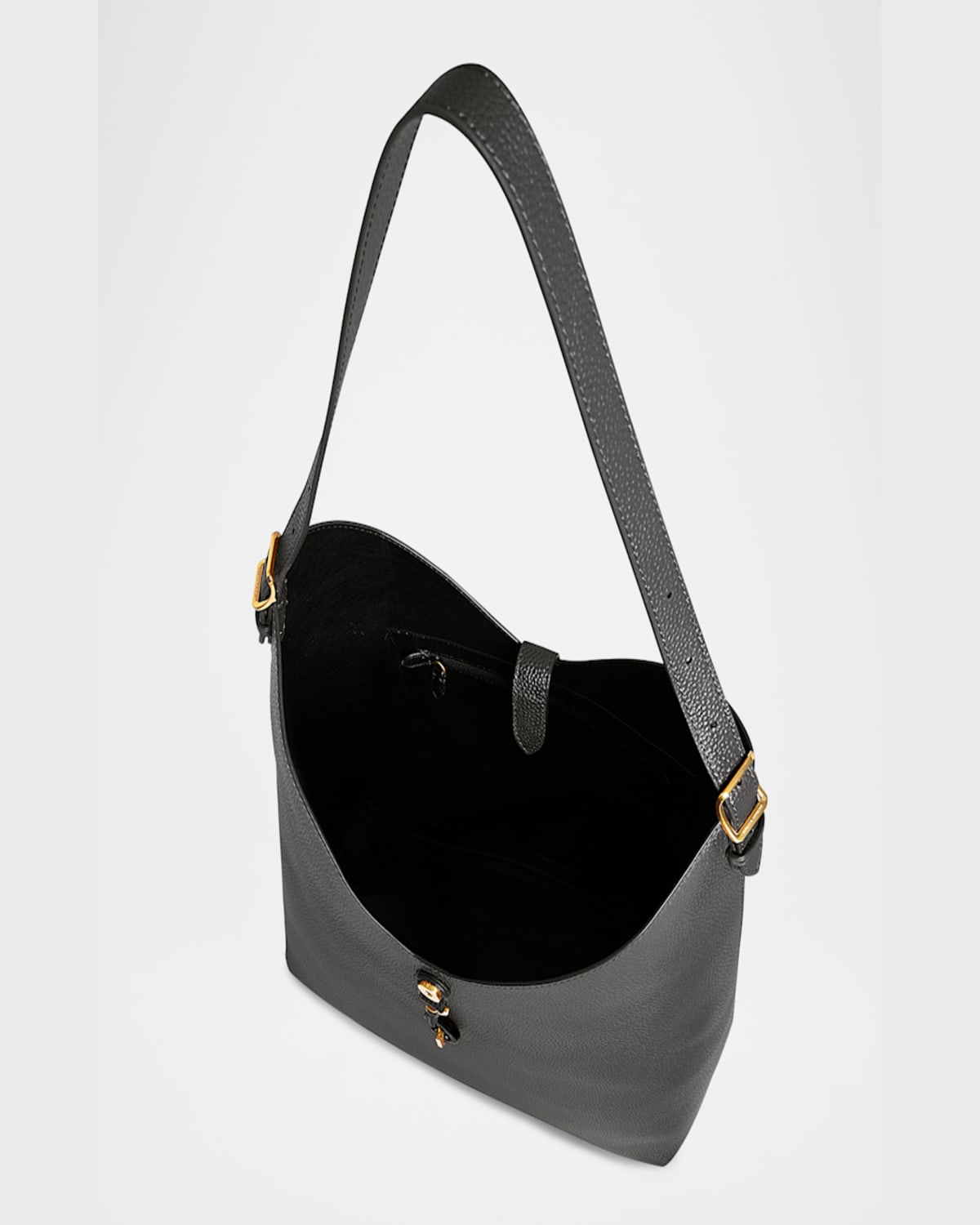 Rebecca Minkoff Megan Leather Hobo Bag In Shadow