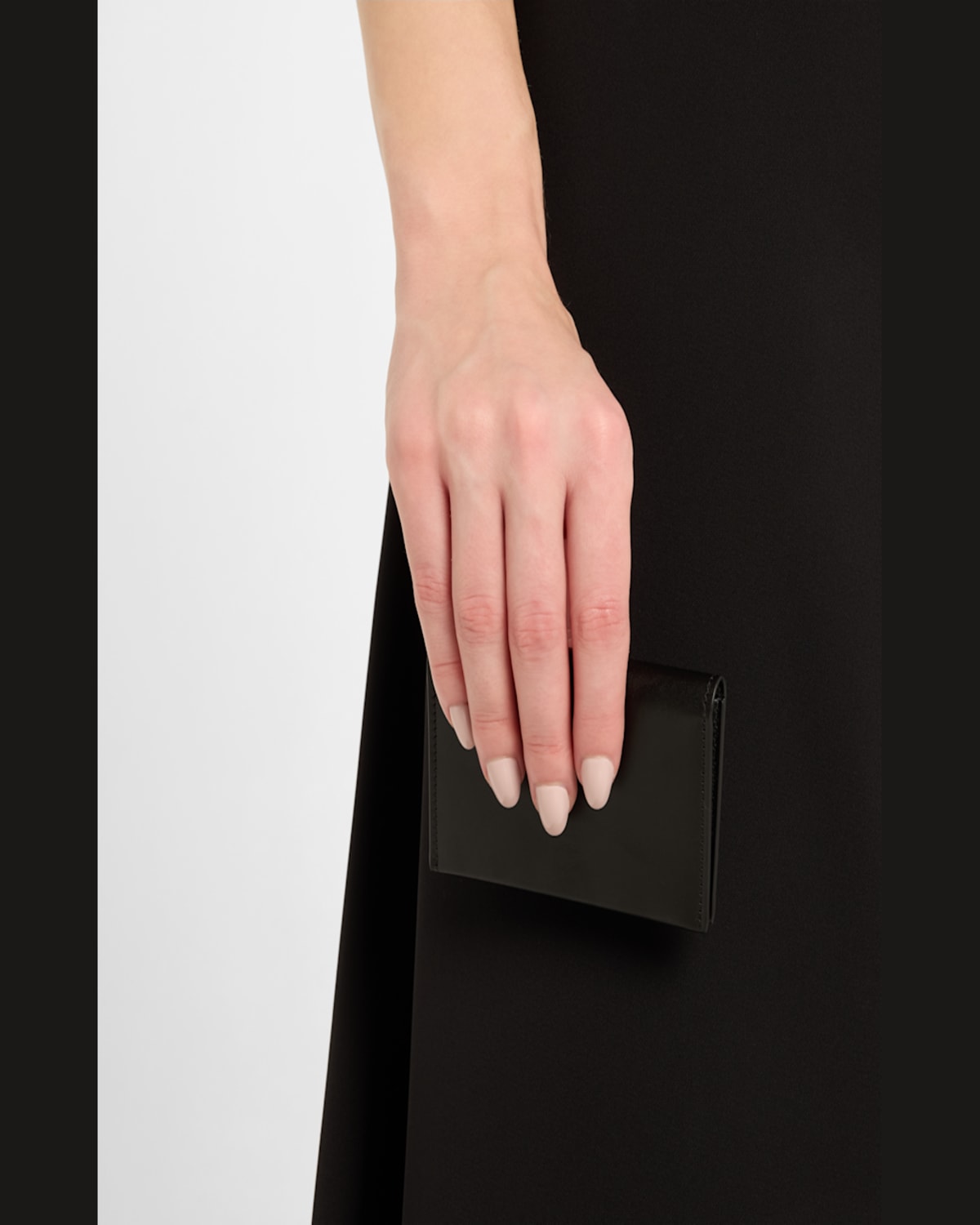 THE ROW FLAP CARD HOLDER IN BOX CALF LEATHER 