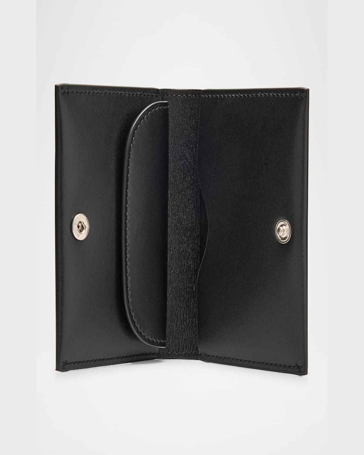 THE ROW FLAP CARD HOLDER IN BOX CALF LEATHER 