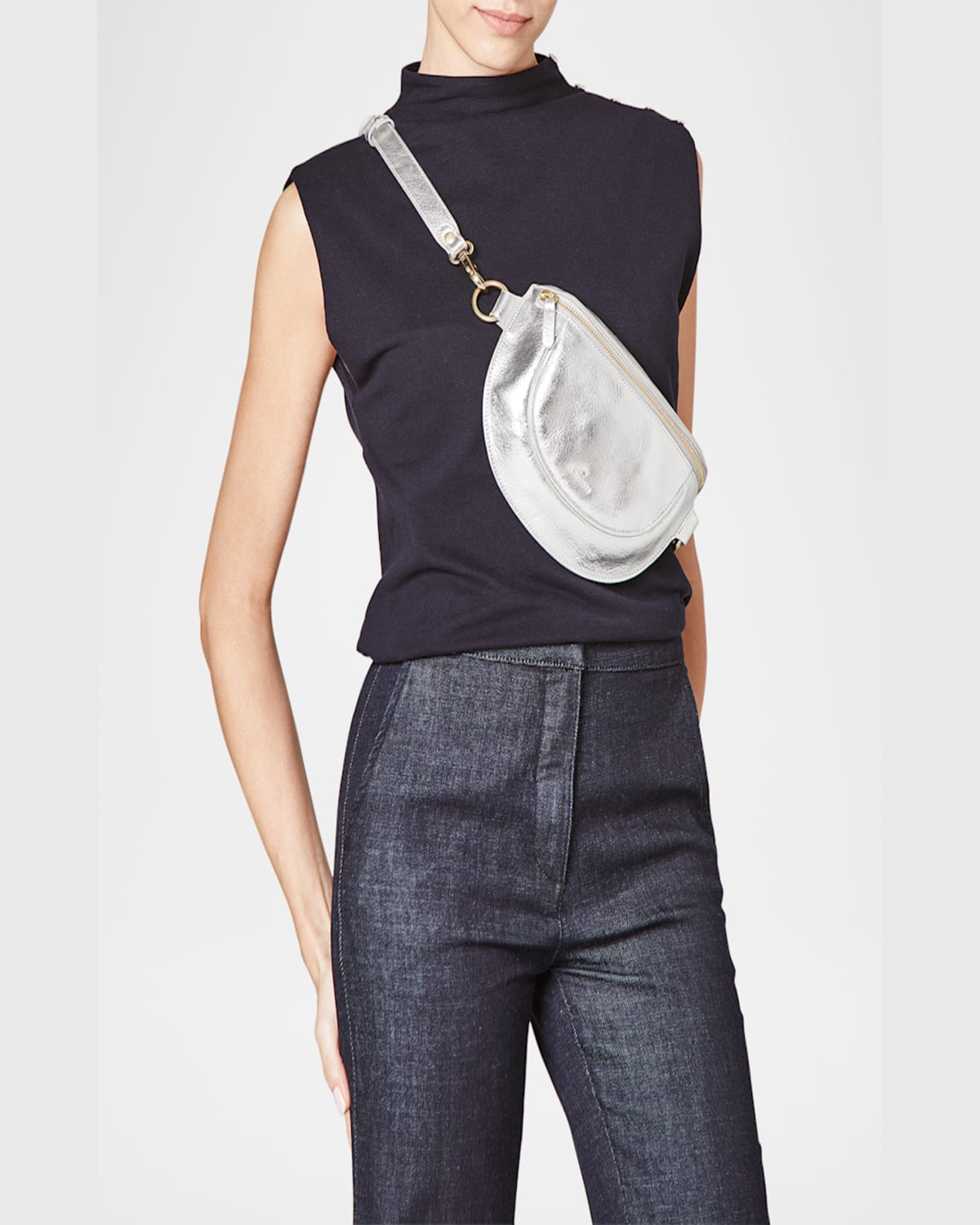 IL BISONTE OLIVETA ZIP LEATHER BELT BAG