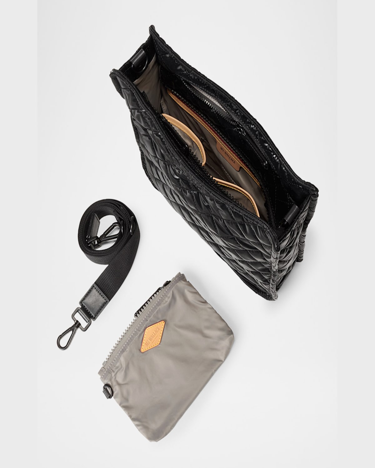Shop Mz Wallace Metro Box Quilted Crossbody Bag In Black