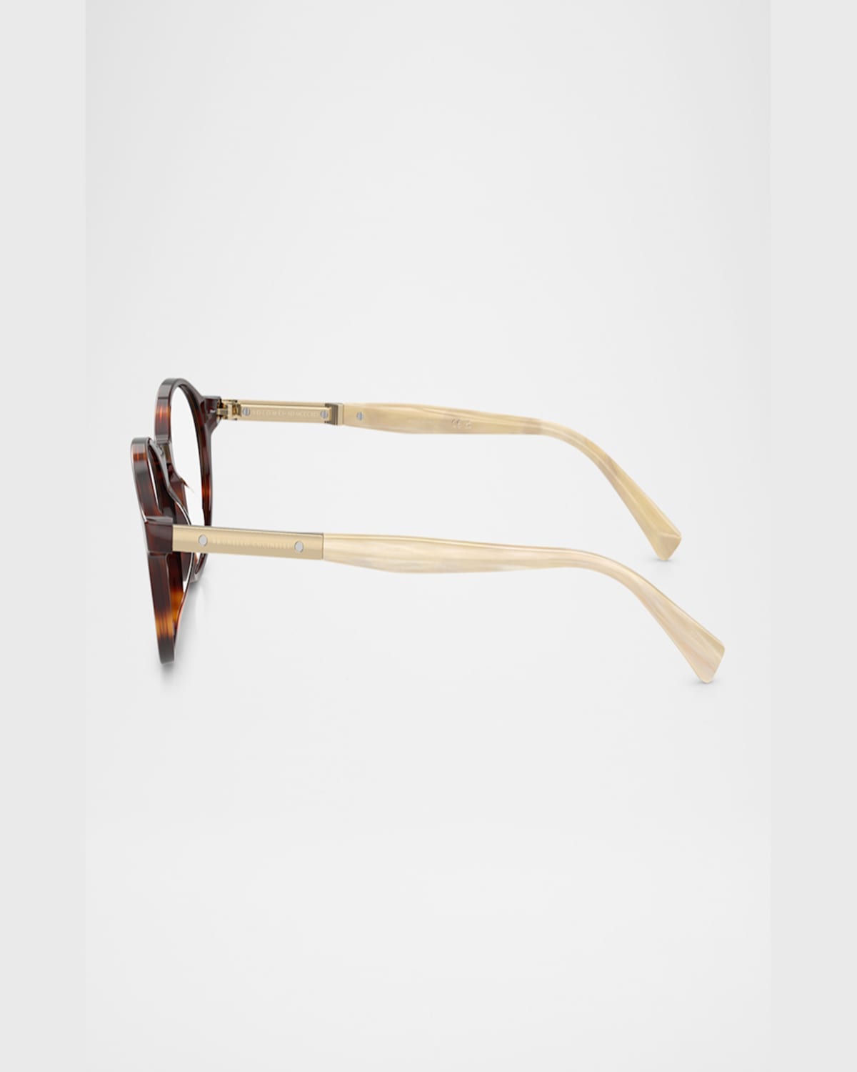 Brunello Cucinelli Acetate Oval Sunglasses, 50mm In Havana