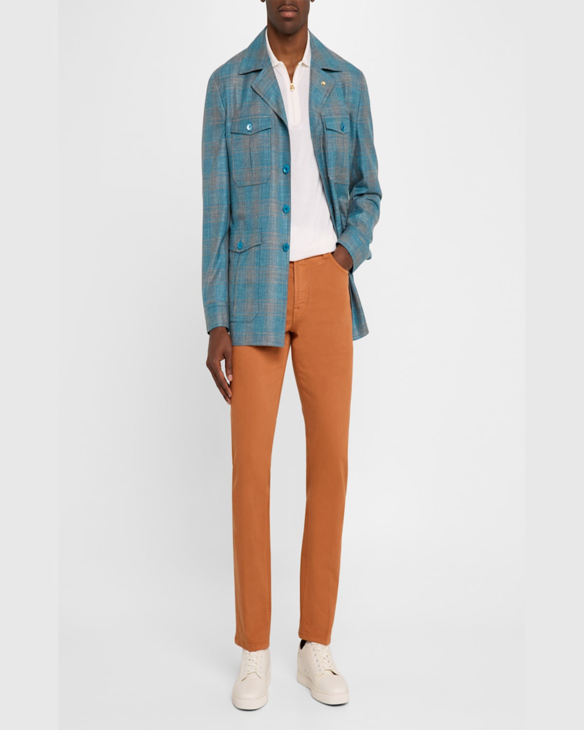 Stefano Ricci Men's 5-pocket Jeans In Animal Print