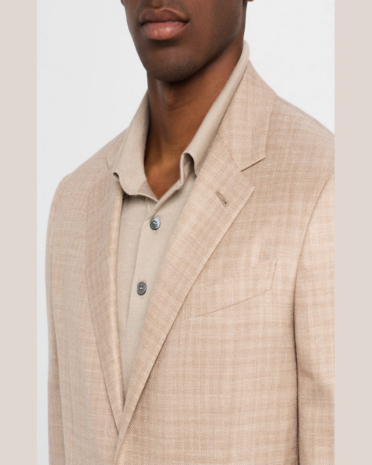 Zegna Men's Fairway Crossover Plaid Sport Coat In Md Bge Ck