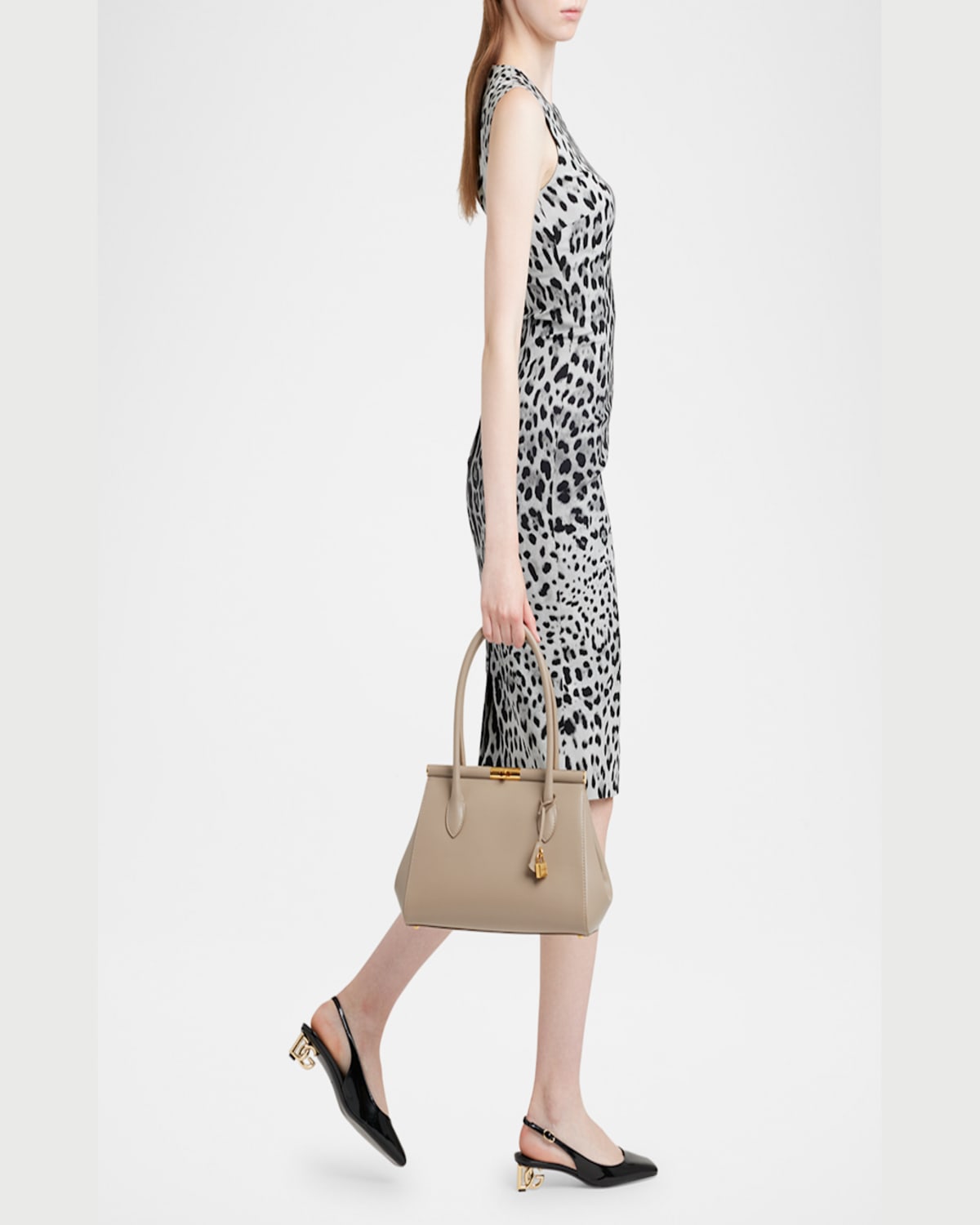 Dolce & Gabbana Marlene Handbag In Gray