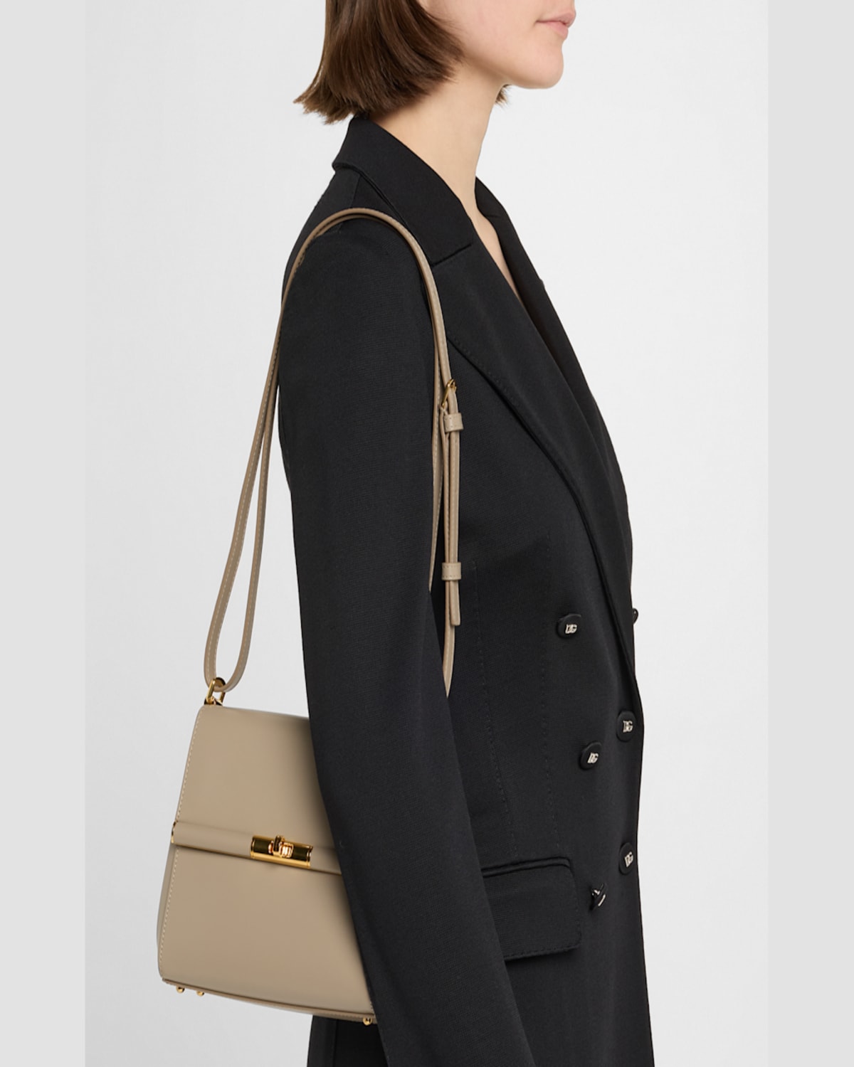 Dolce & Gabbana City Marlene Leather Crossbody Bag In Talpa