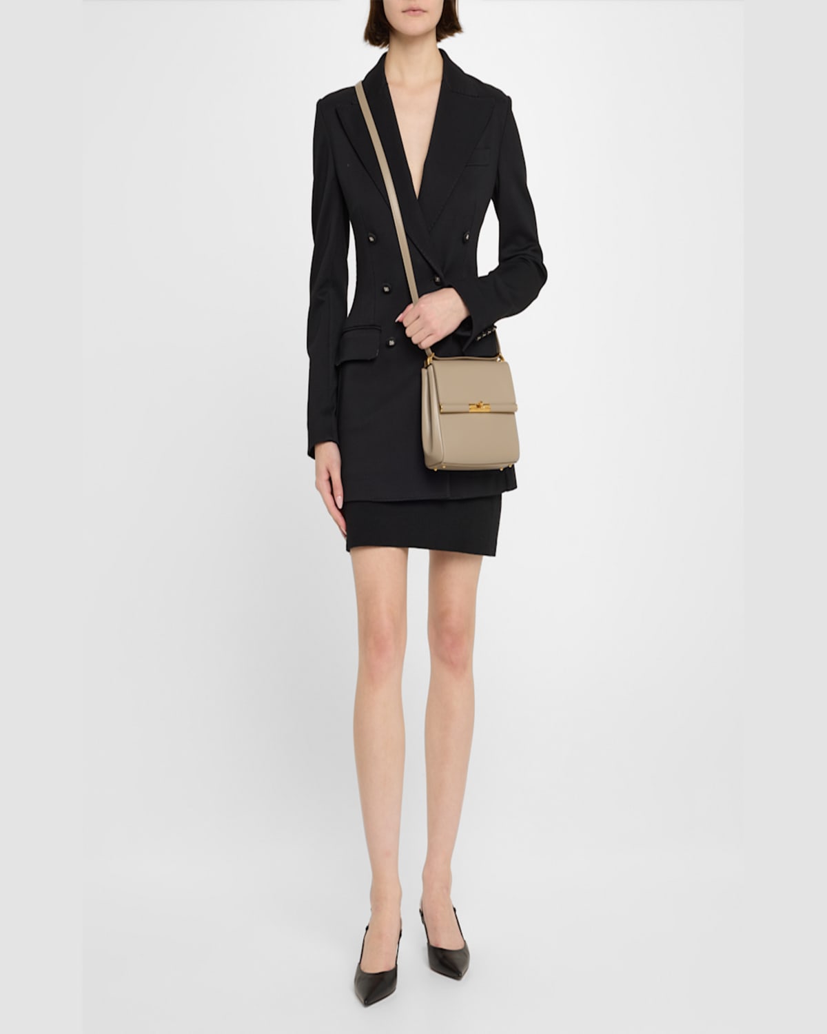 Dolce & Gabbana City Marlene Leather Crossbody Bag In Talpa