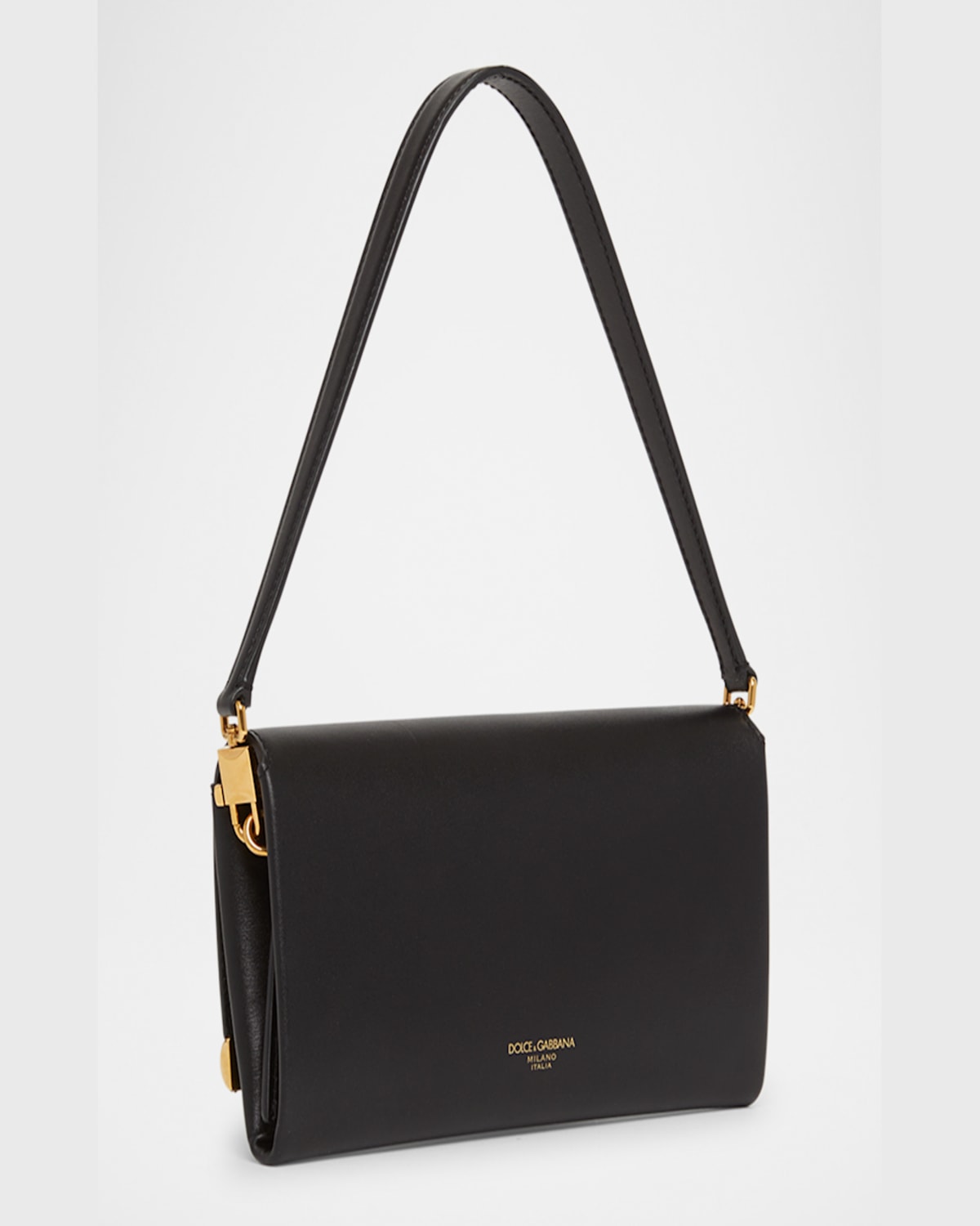 Dolce & Gabbana Marlene Leather Wallet Bag In Nero