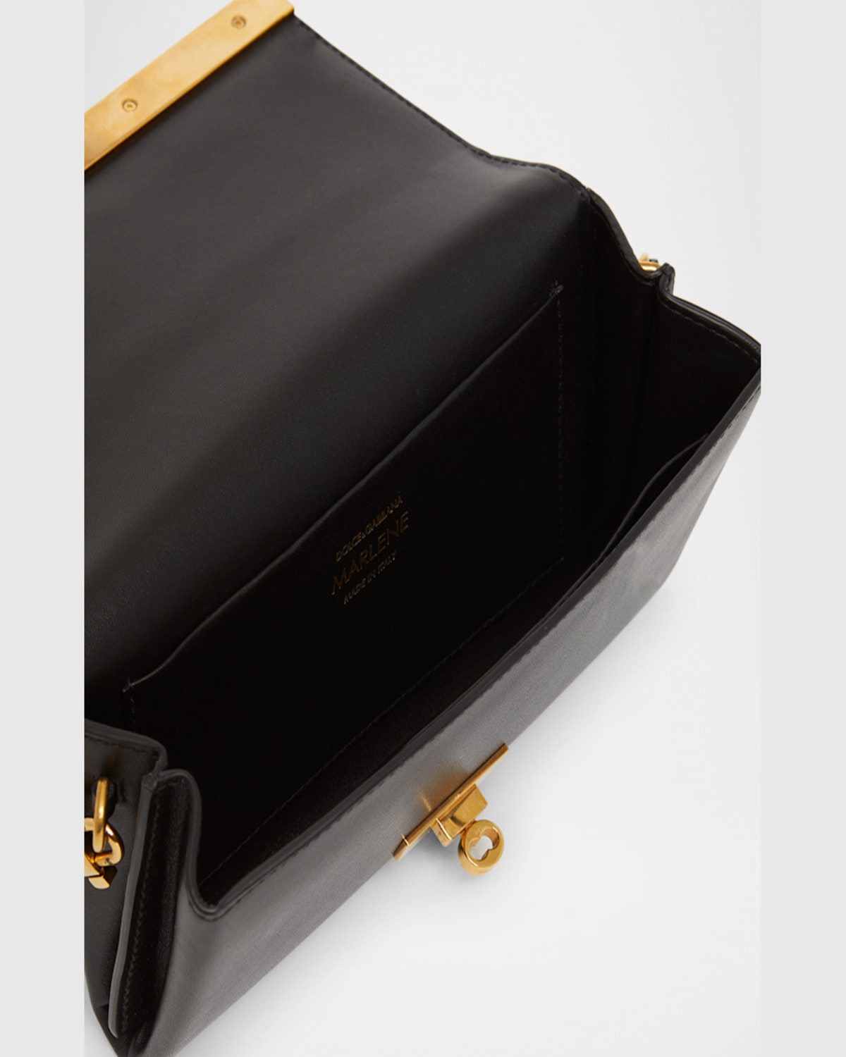Dolce & Gabbana Marlene Leather Wallet Bag In Nero