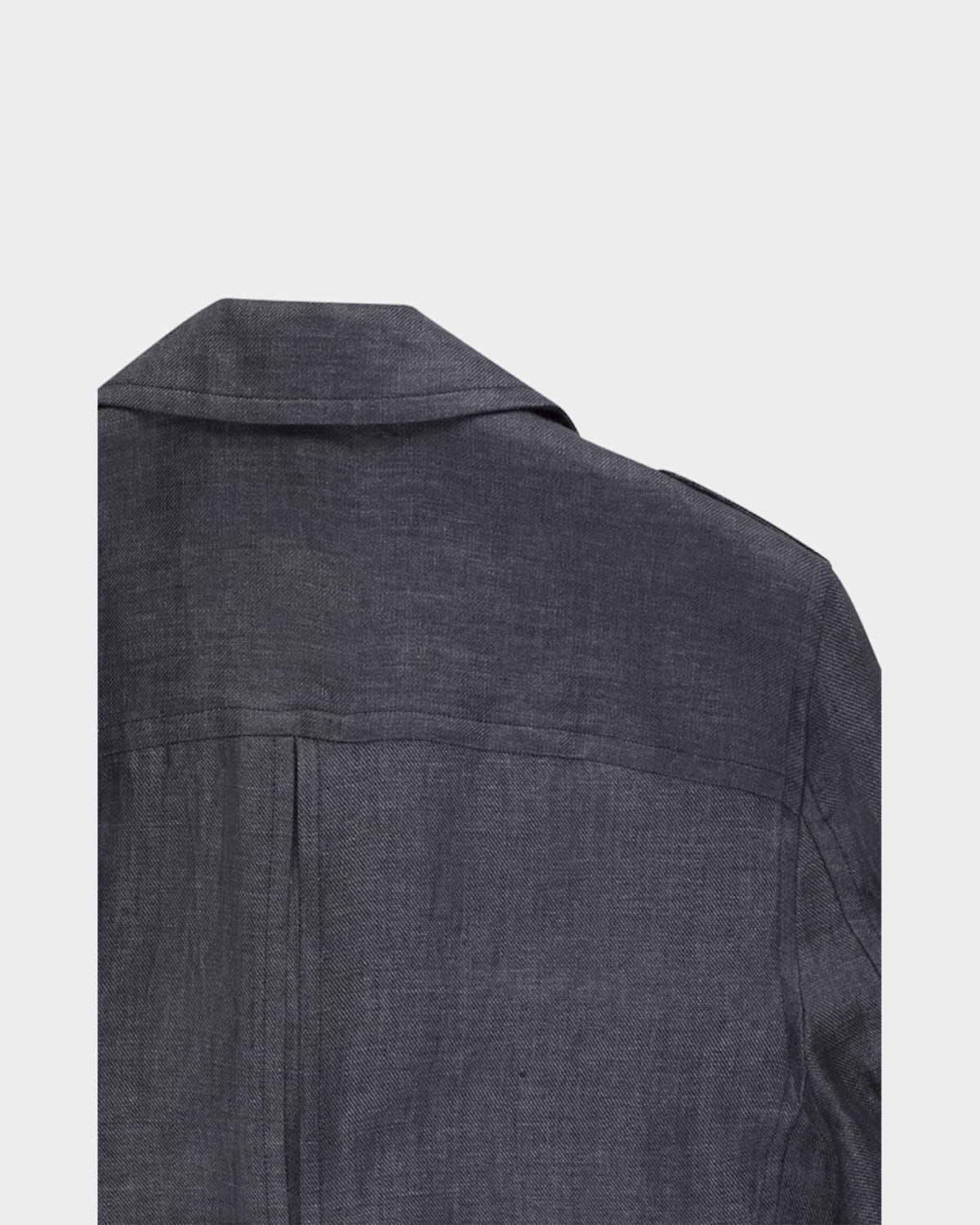 Stefano Ricci Men's Sahara Linen Safari Jacket In Black