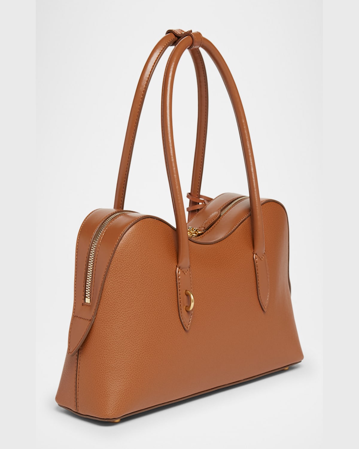 Shop Stella Mccartney Ryder Large Shoulder Bag In Brandy