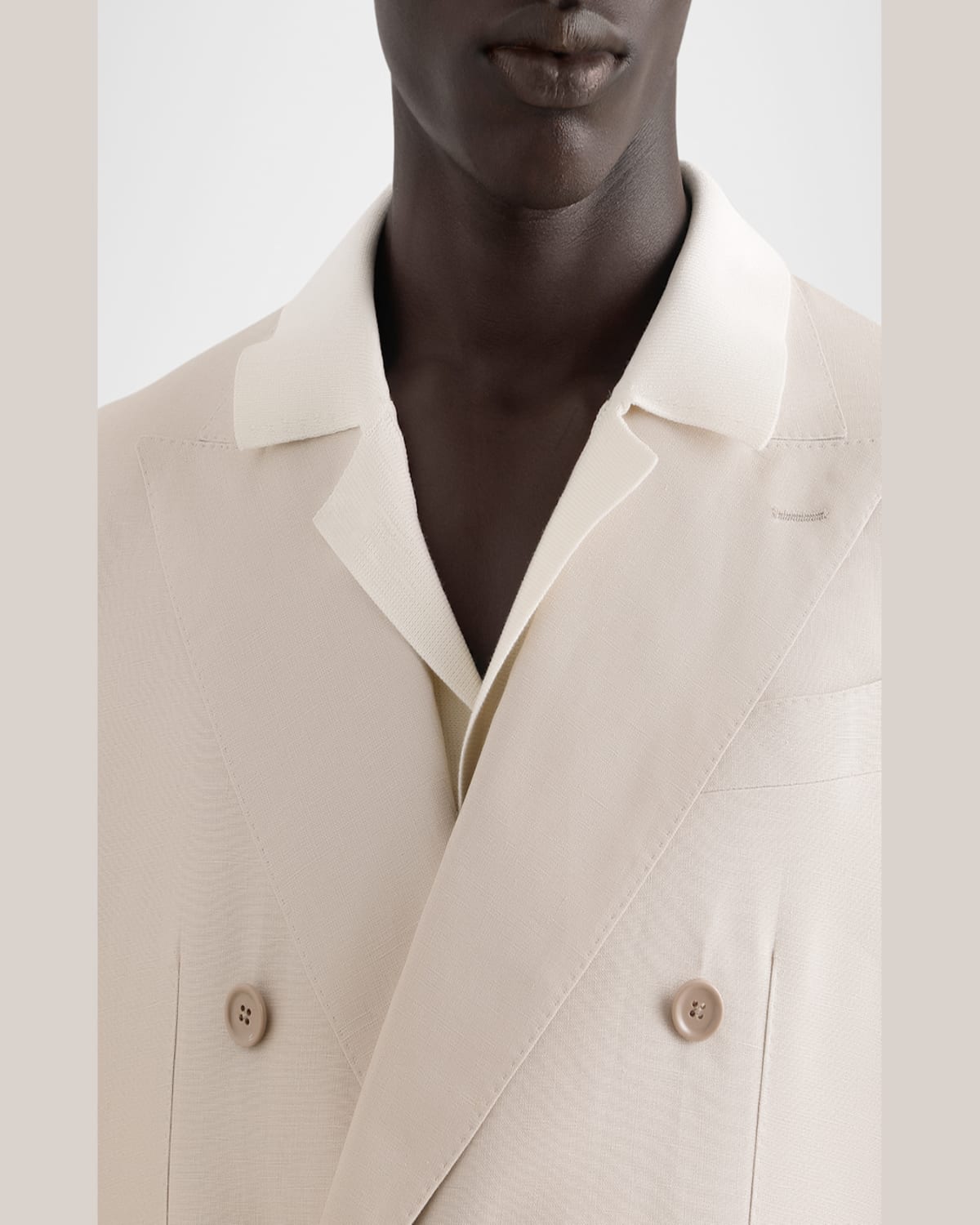 Dolce & Gabbana Deconstructed Linen Jacket In Natural