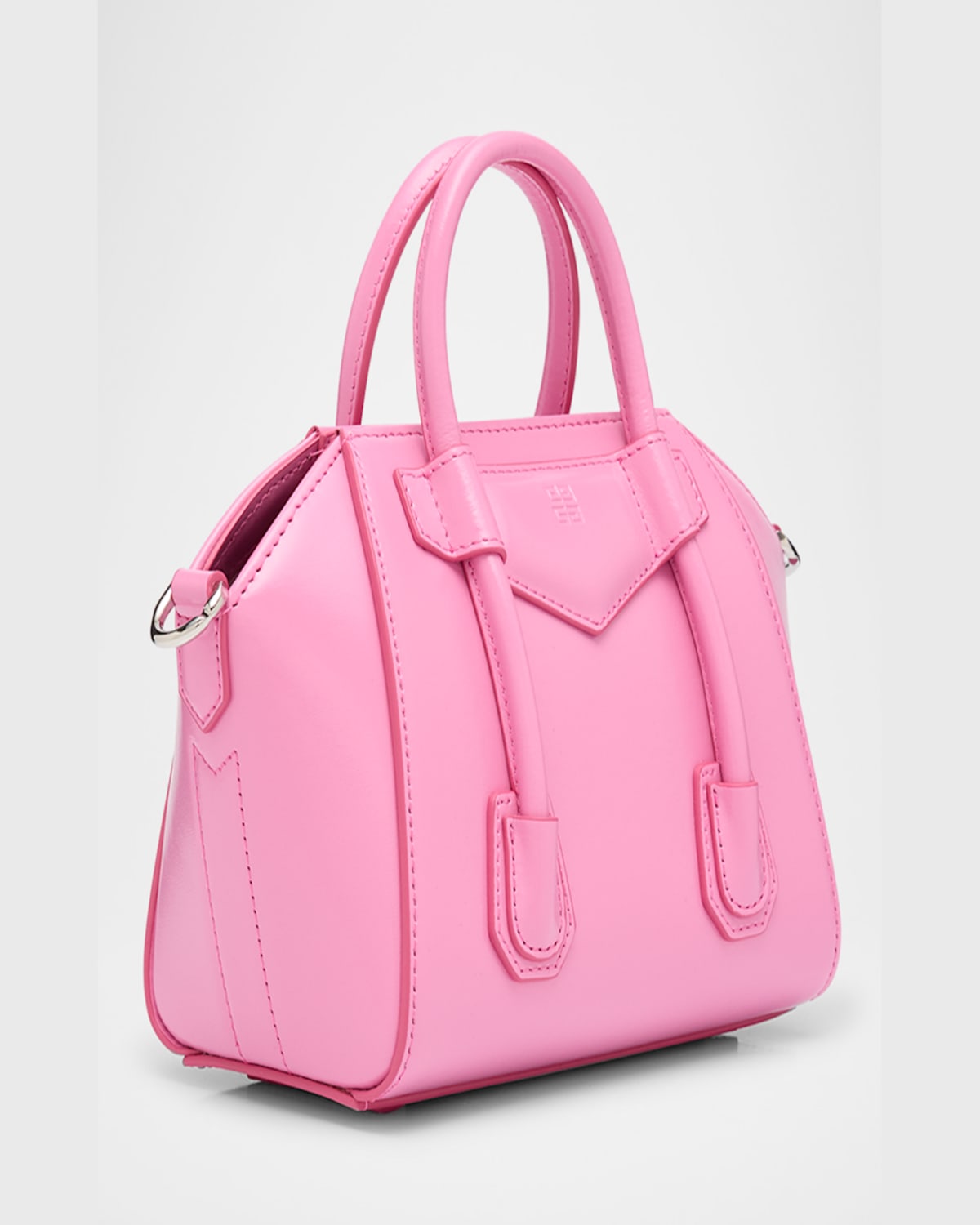 Givenchy Antigona Lock Toy Top-handle Bag In Leather In Ivory