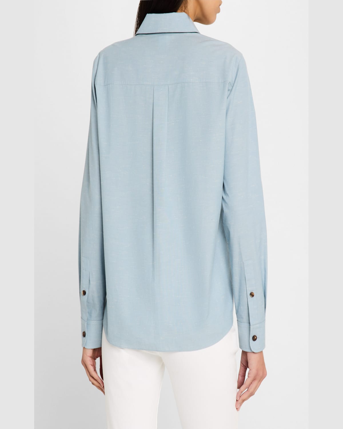 Shop Lafayette 148 Button-down Cotton Shirt