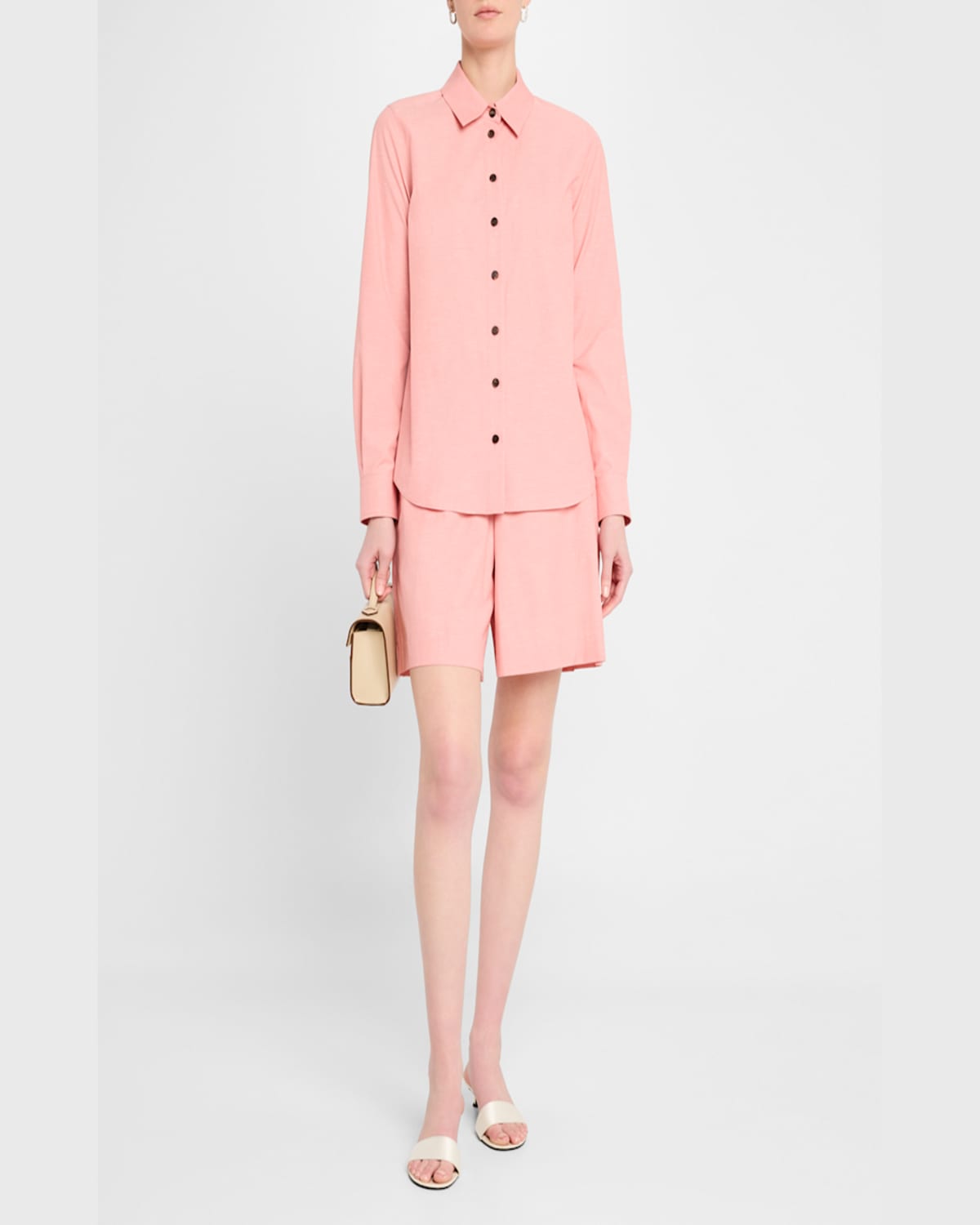 Shop Lafayette 148 Button-down Cotton Shirt