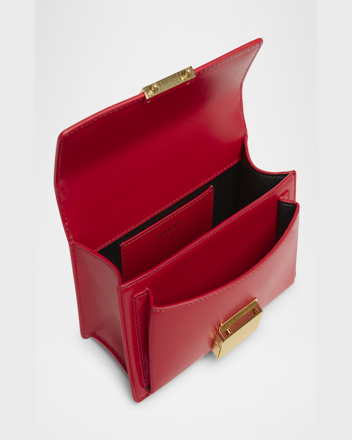 Golden Goose Venezia Small Palmellato Leather Crossbody Bag In Lipstick Red
