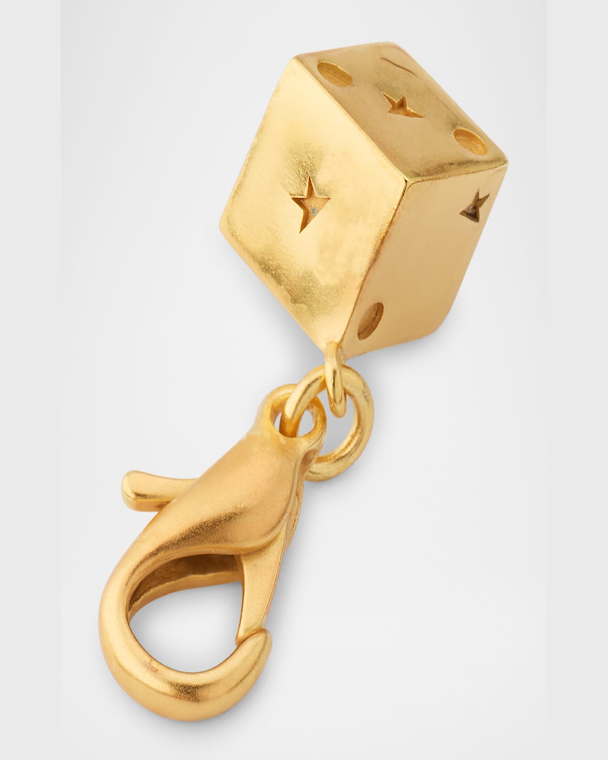 Golden Goose Gaming Dice Bag Charm In Gold