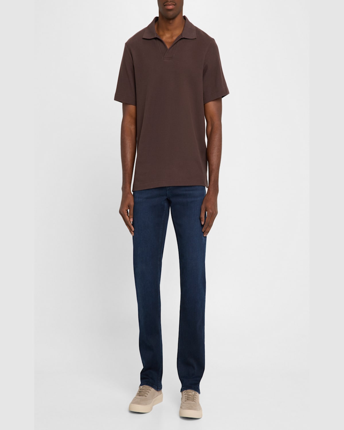 Frame Jet Set Modern Straight Jeans In La Mirada In Blue