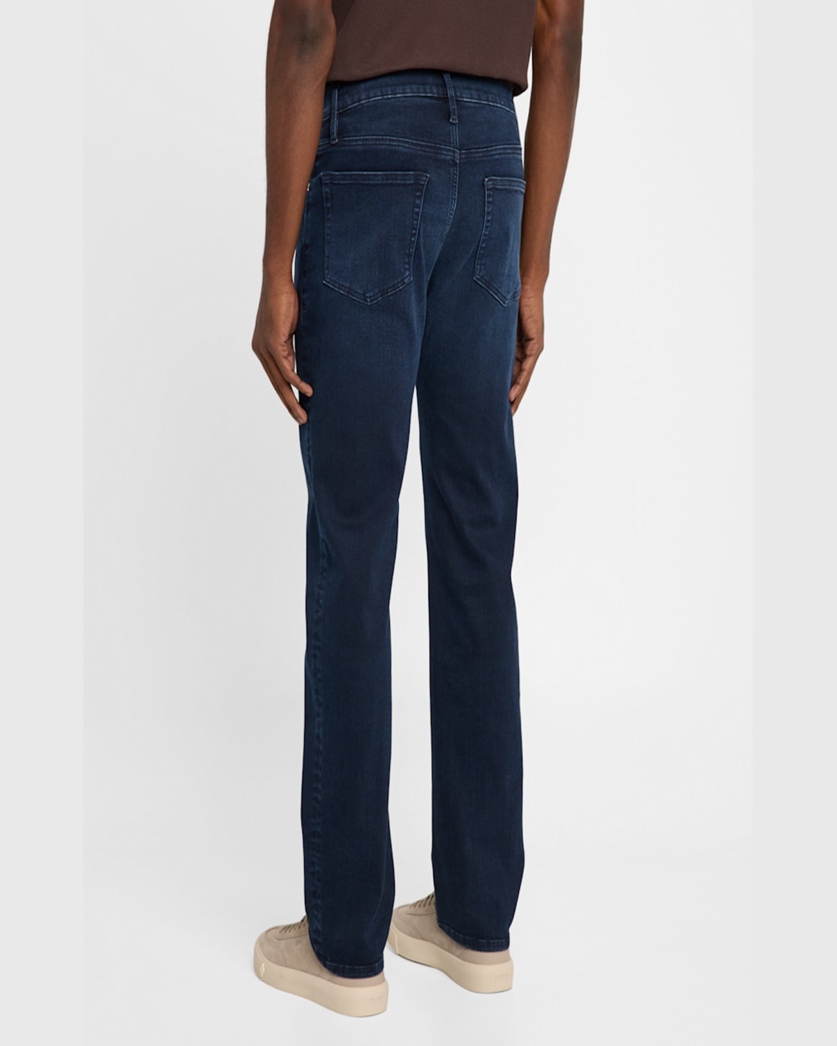 Frame Jet Set Modern Straight Jeans In La Mirada In Blue
