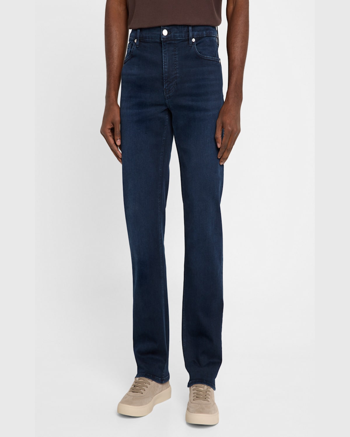 Frame Jet Set Modern Straight Jeans In La Mirada In Blue