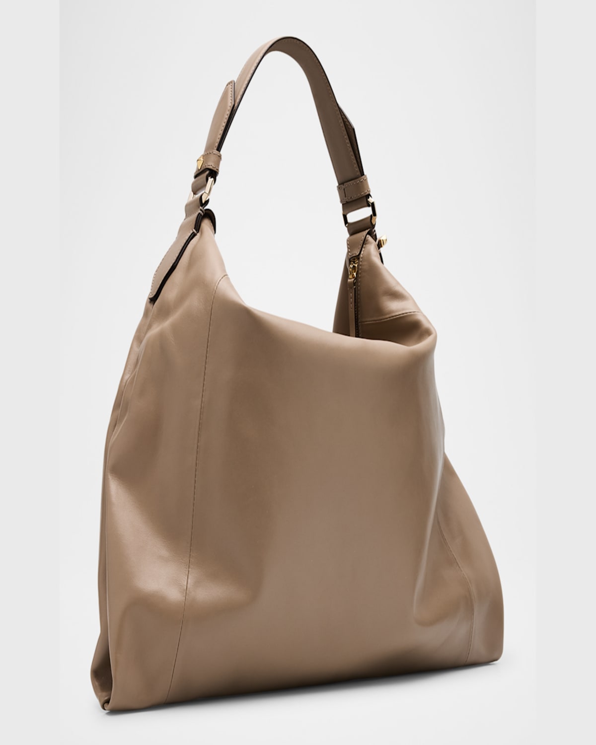 Jimmy Choo Women's Ana Hobo Bag In Taupe/lg