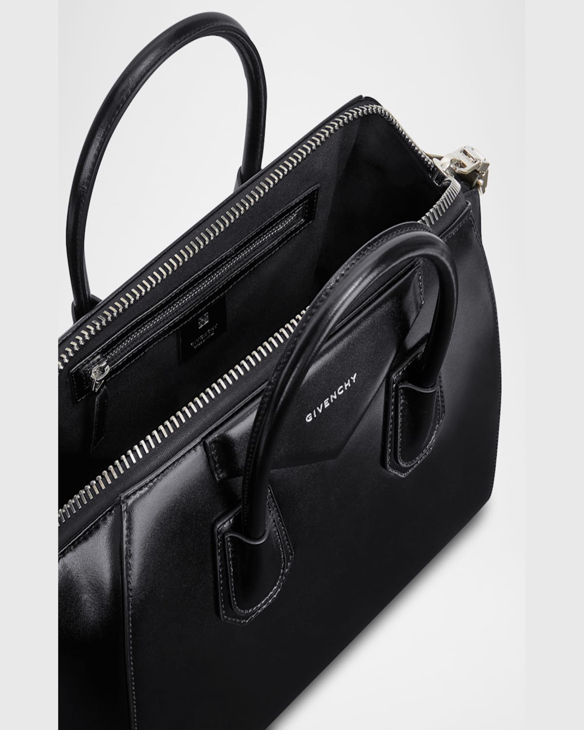 Givenchy Antigona Medium Top-handle Bag In Box Leather In Black