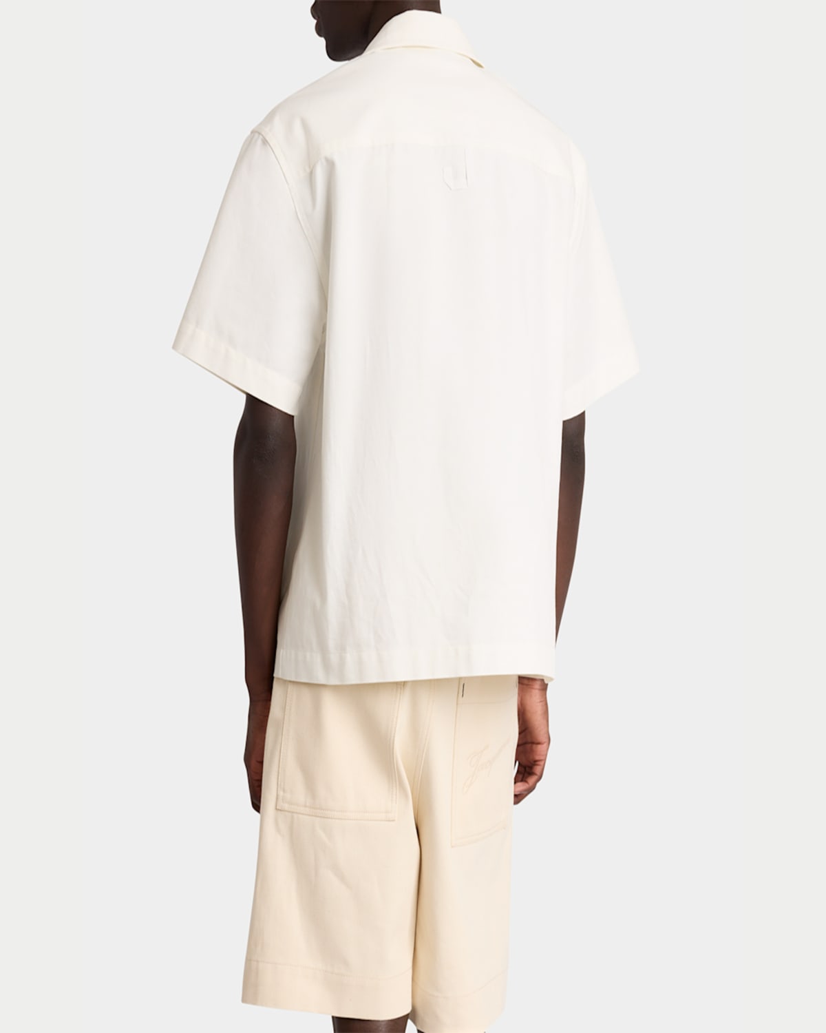 Jacquemus La Chemise Shirt In Print Painted Palmtrees
