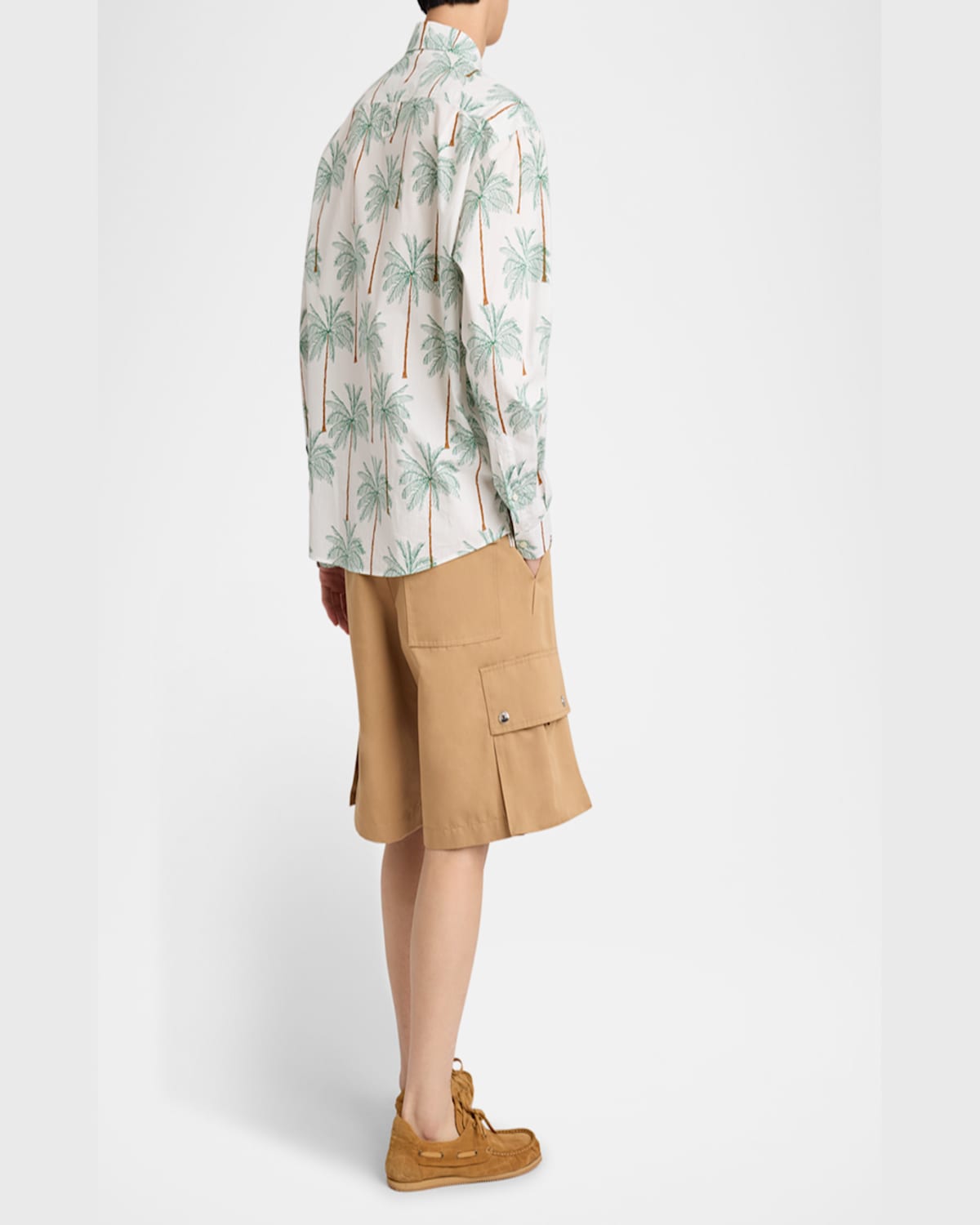 Jacquemus La Chemise Simon Shirt In Print Palmtrees