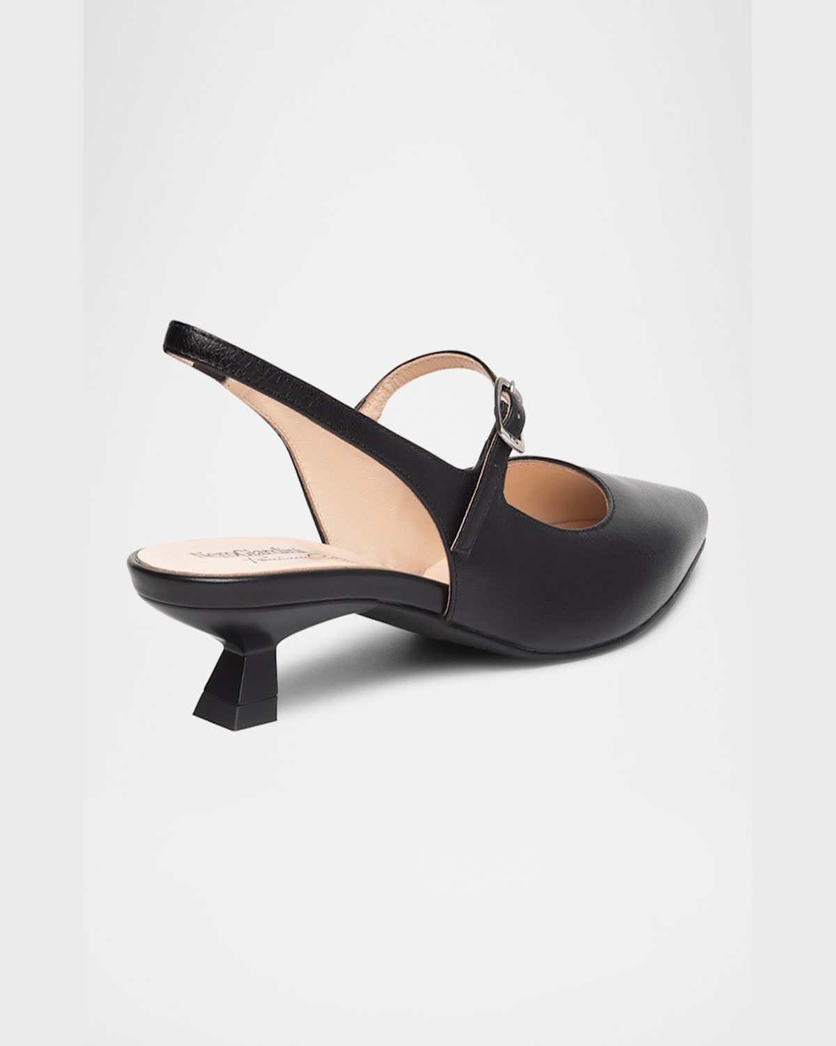 Nerogiardini Leather Mary Jane Slingback Pumps In Black