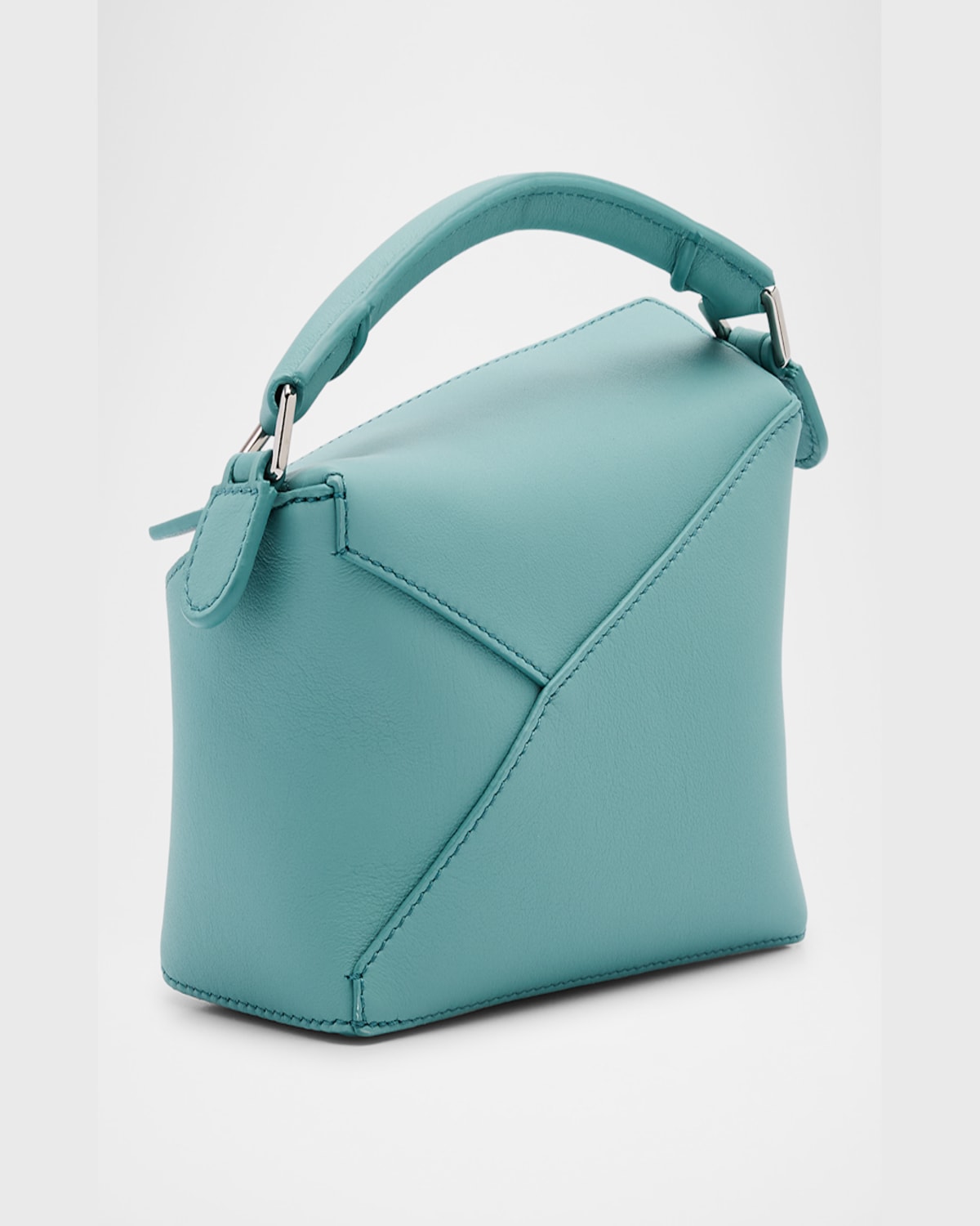 Loewe X Sunna Fujita Puzzle Edge Mini Squid-print Shoulder Bag In Leather In Water