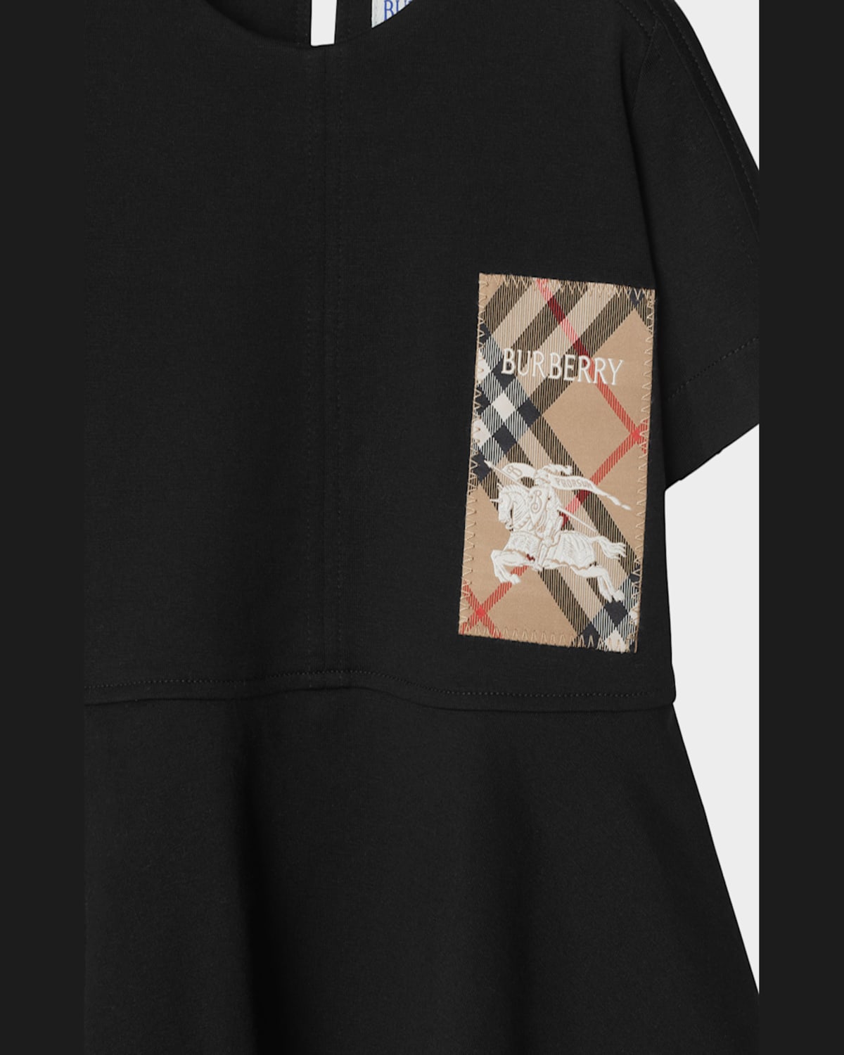 BURBERRY GIRL'S RILEY EKD LOGO-PRINT DRESS 