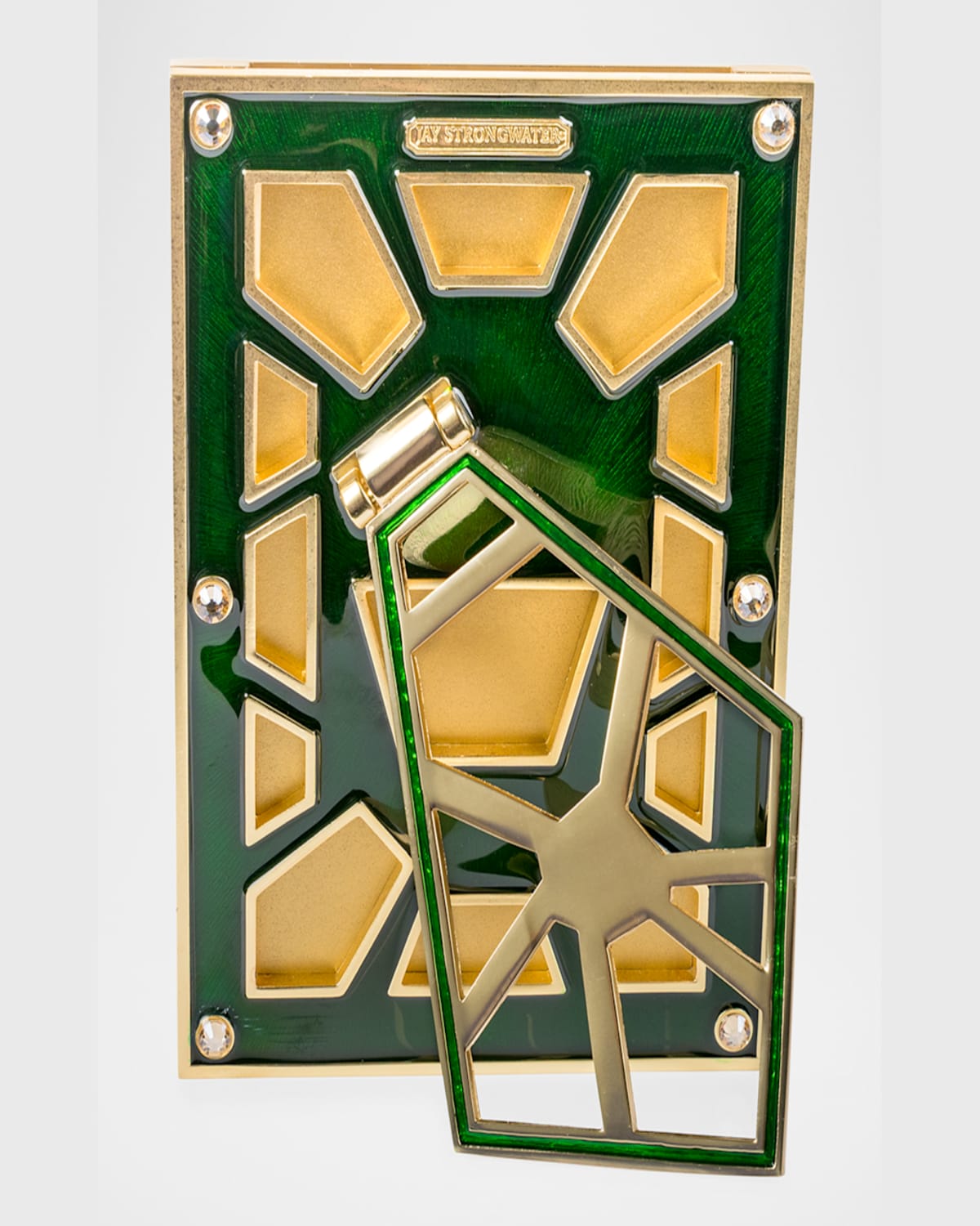 Jay Strongwater Lavinia 4" X 6" Picture Frame, Emerald