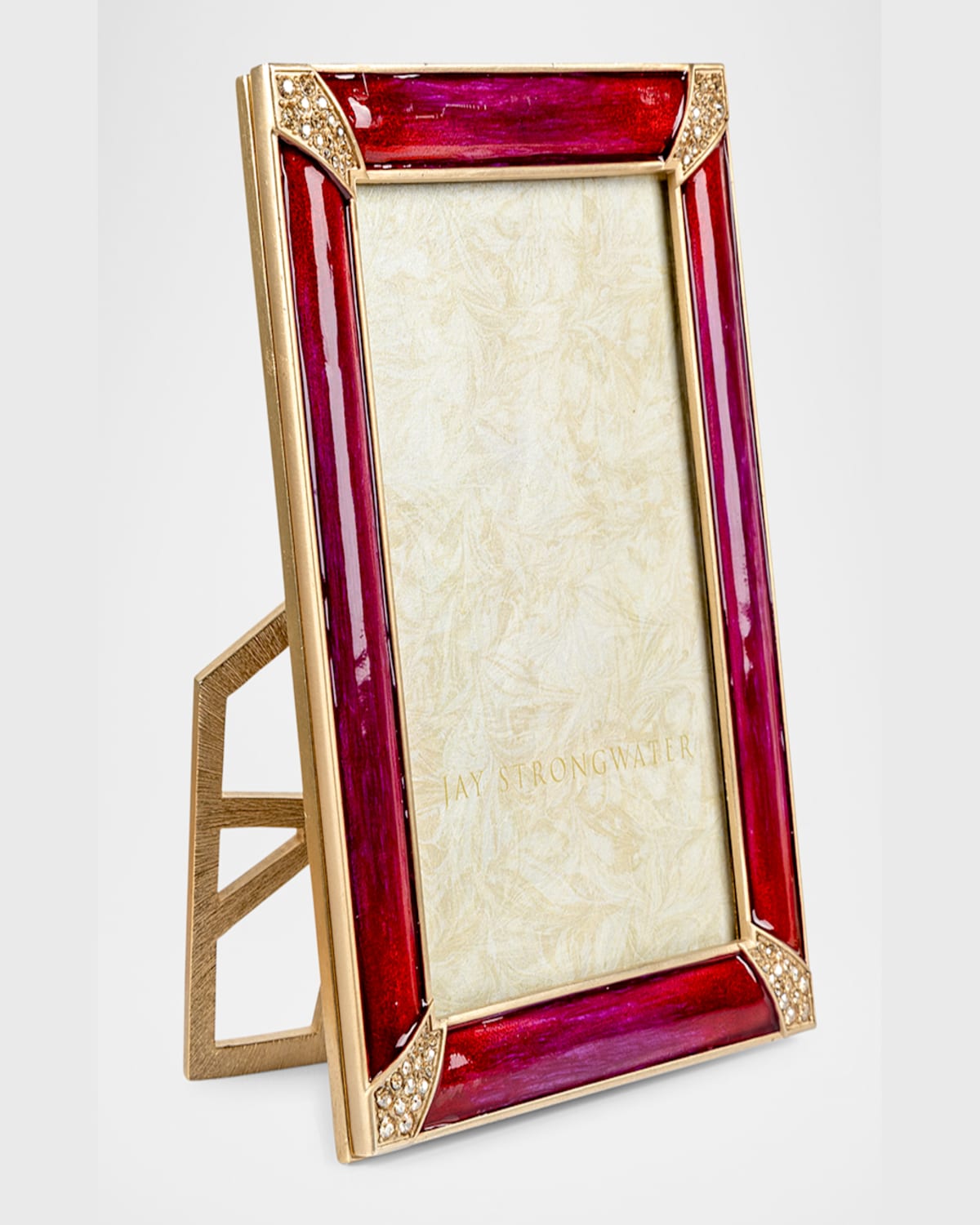 Jay Strongwater Lavinia 4" X 6" Picture Frame, Bouquet