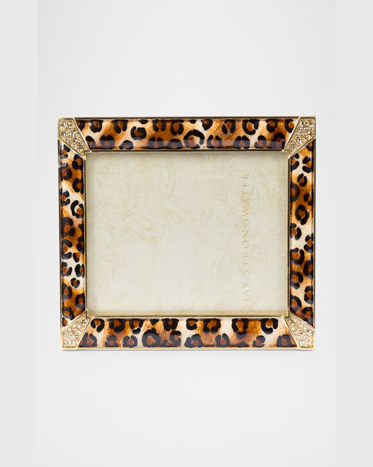 Jay Strongwater Lavinia 4" X 6" Picture Frame, Leopard