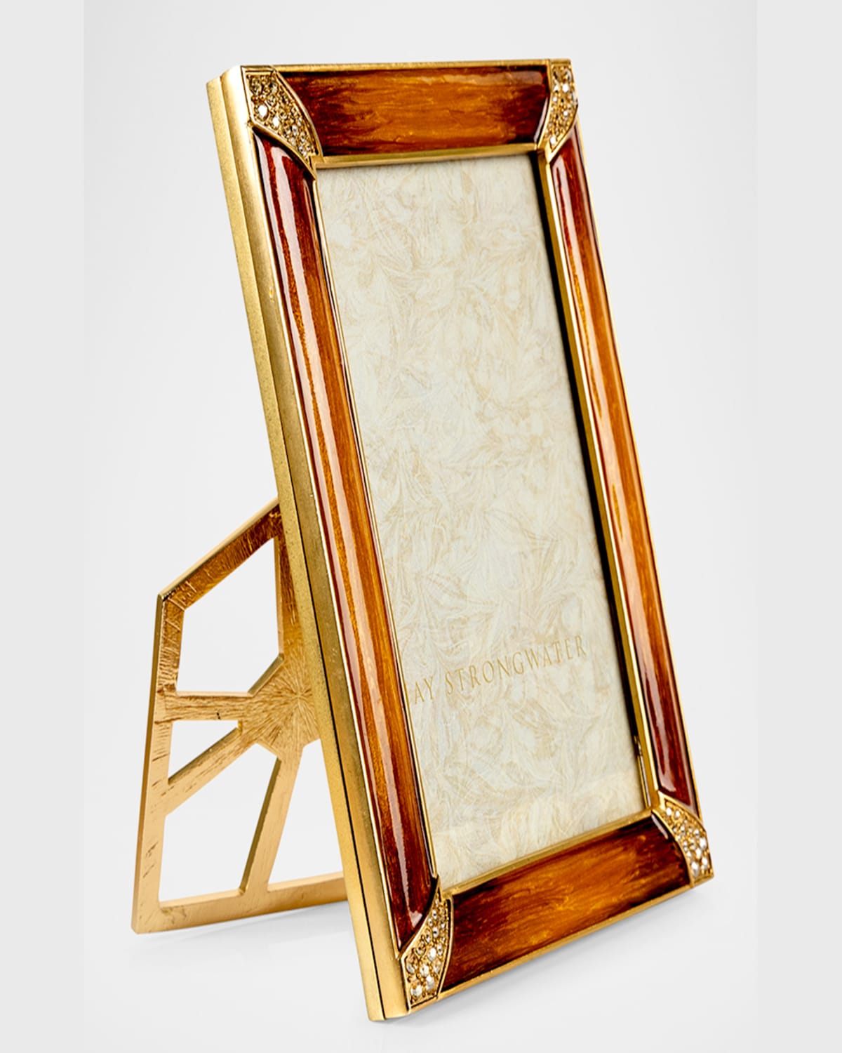 Jay Strongwater Lavinia Topaz Picture Frame, 4" X 6"