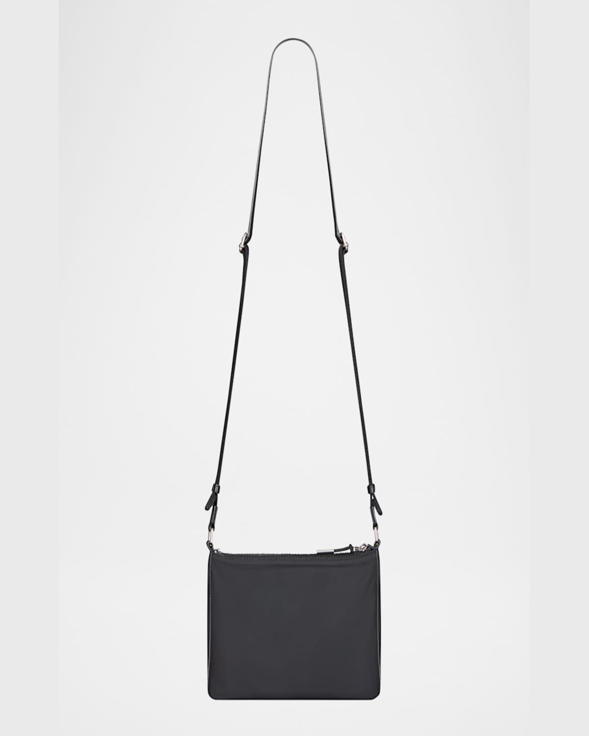 Givenchy Men's Voyou Skinny Leather And Nylon Crossbody Bag In Black