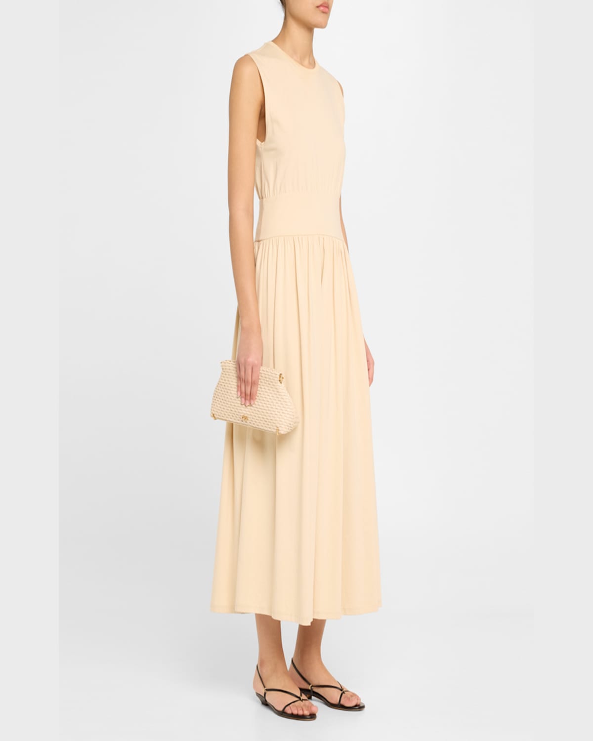 Shop Cult Gaia Lillia Mini Woven Clutch Bag In Off White