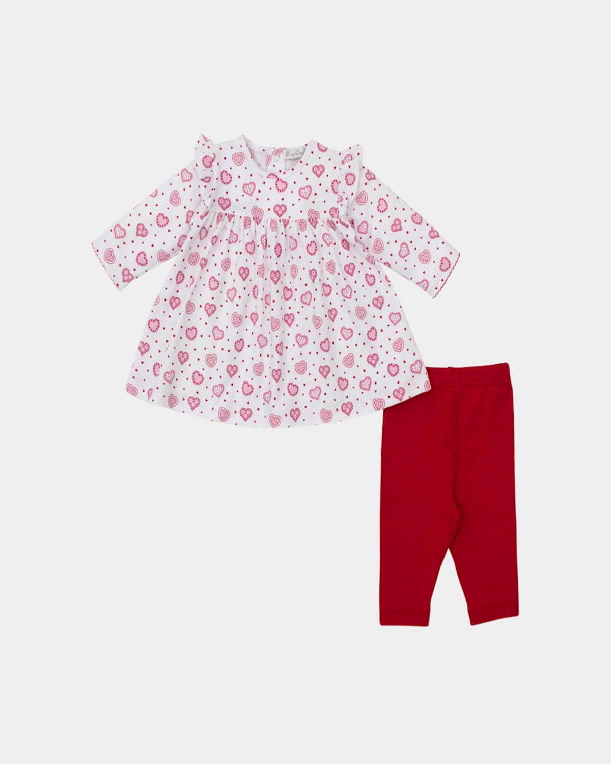 KISSY KISSY GIRL'S HEARTFELT HEARTS DRESS SET 