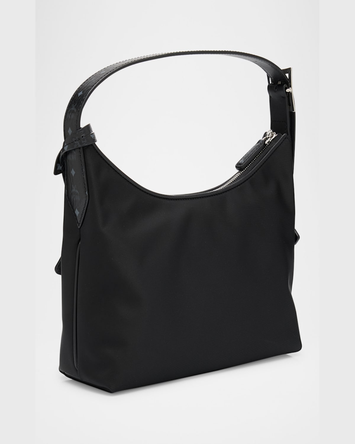 Mcm Aren Hobo Bag In Black