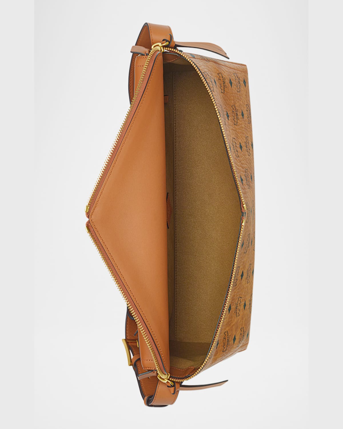 Mcm Diamant 3d Shoulder Bag In Visetos Leather Mix In Brown