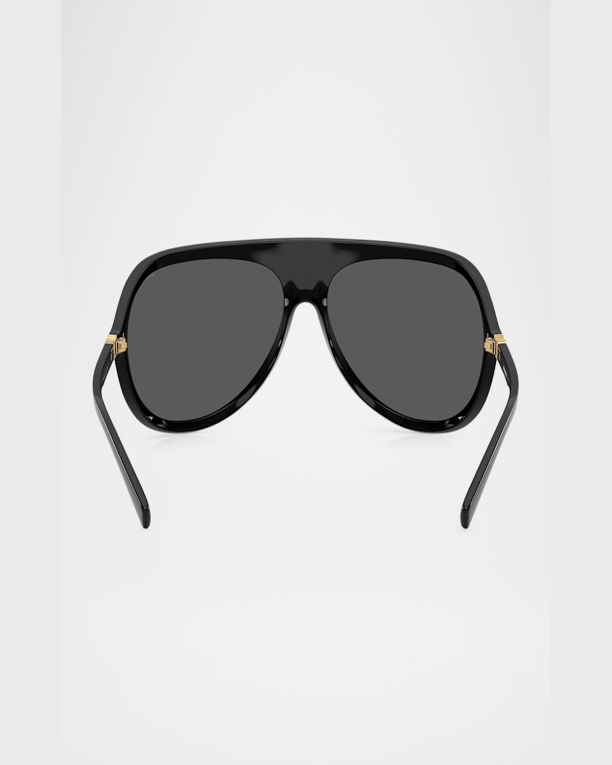 Miu Miu Runway Oversized Aviator Sunglasses In Black